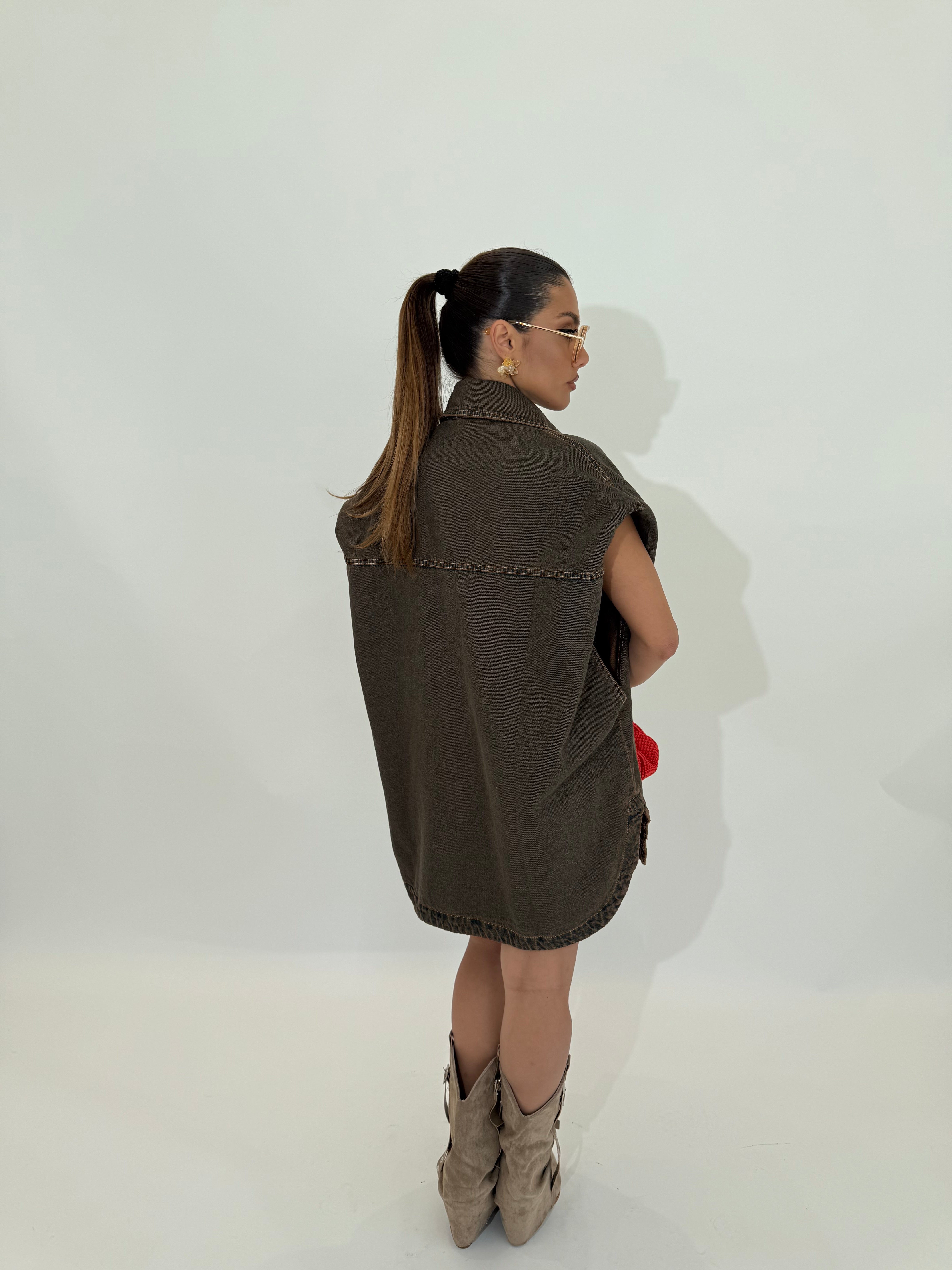 Camicia gilet sabbiato