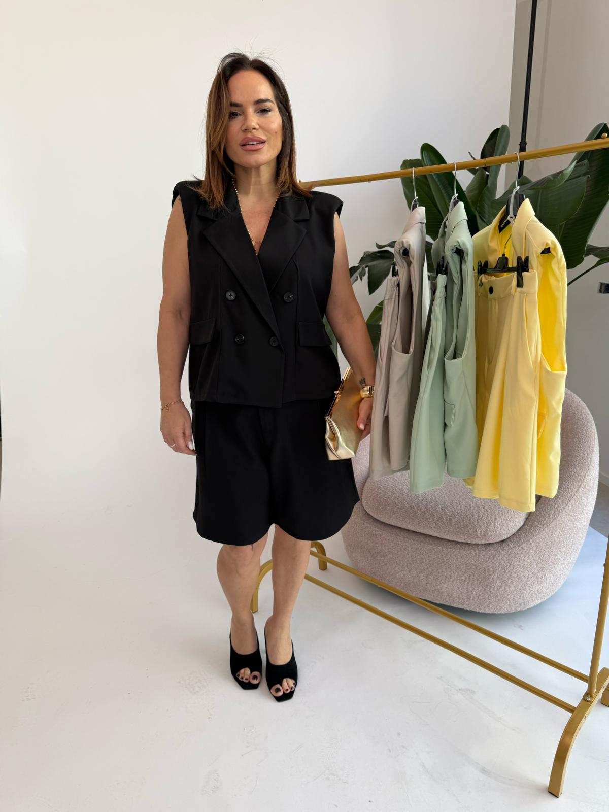 Cordset bermuda e gilet curvy