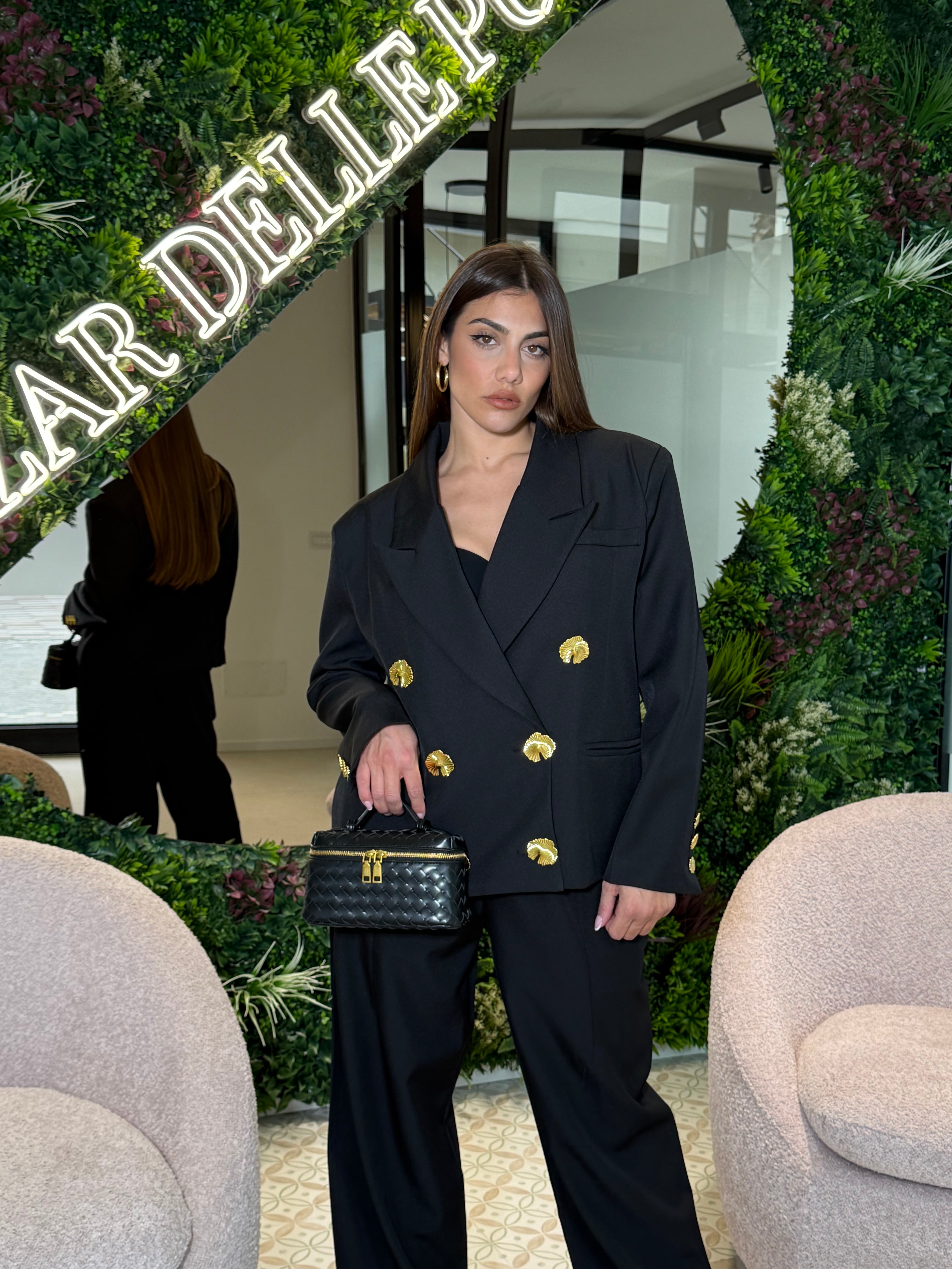 Tailleur bottoni big gold