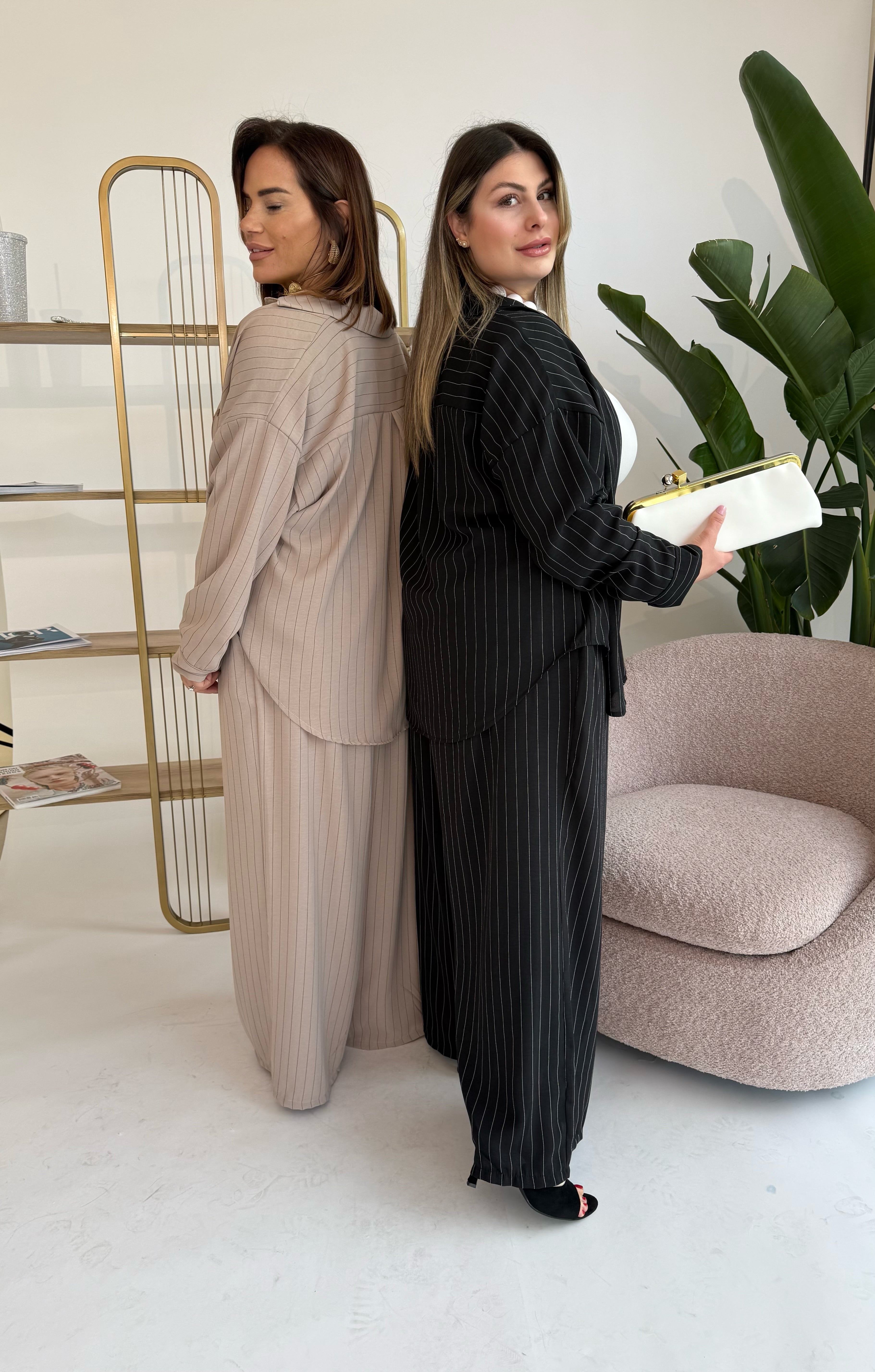 Cordset gessato curvy