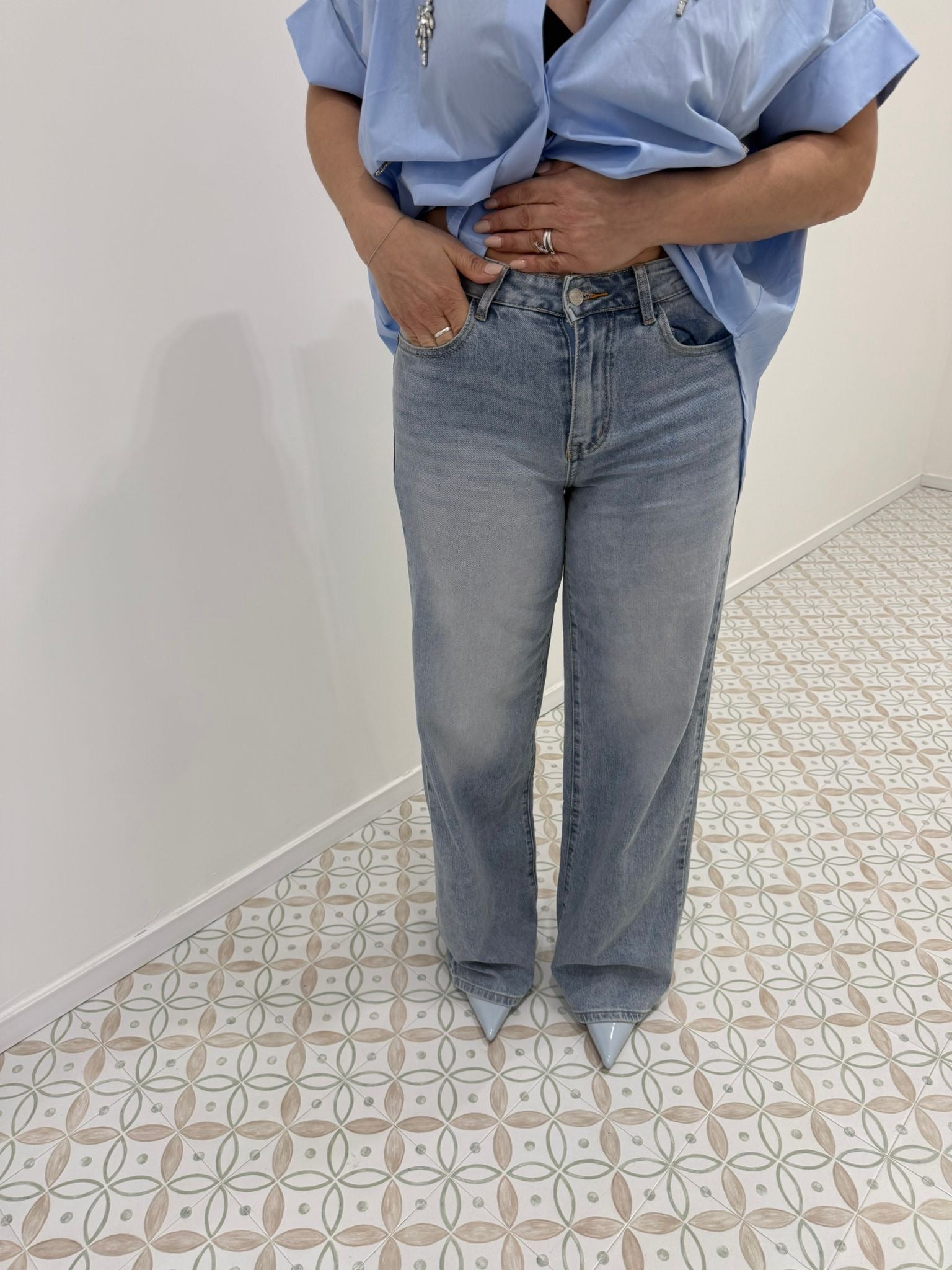 Jeans palazzo curvy