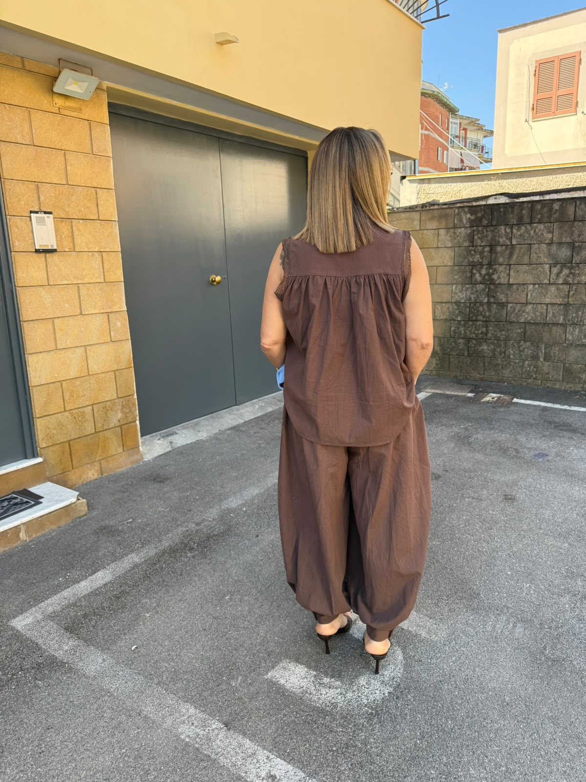Cordset pantalone e camicia gilet