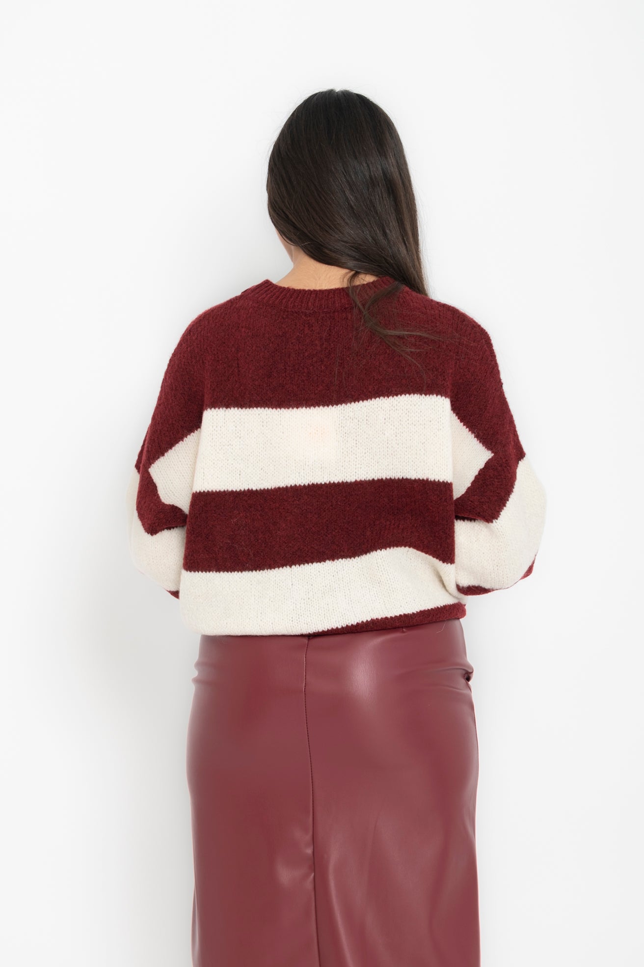 Pull “ho sempre ragione” bordeaux