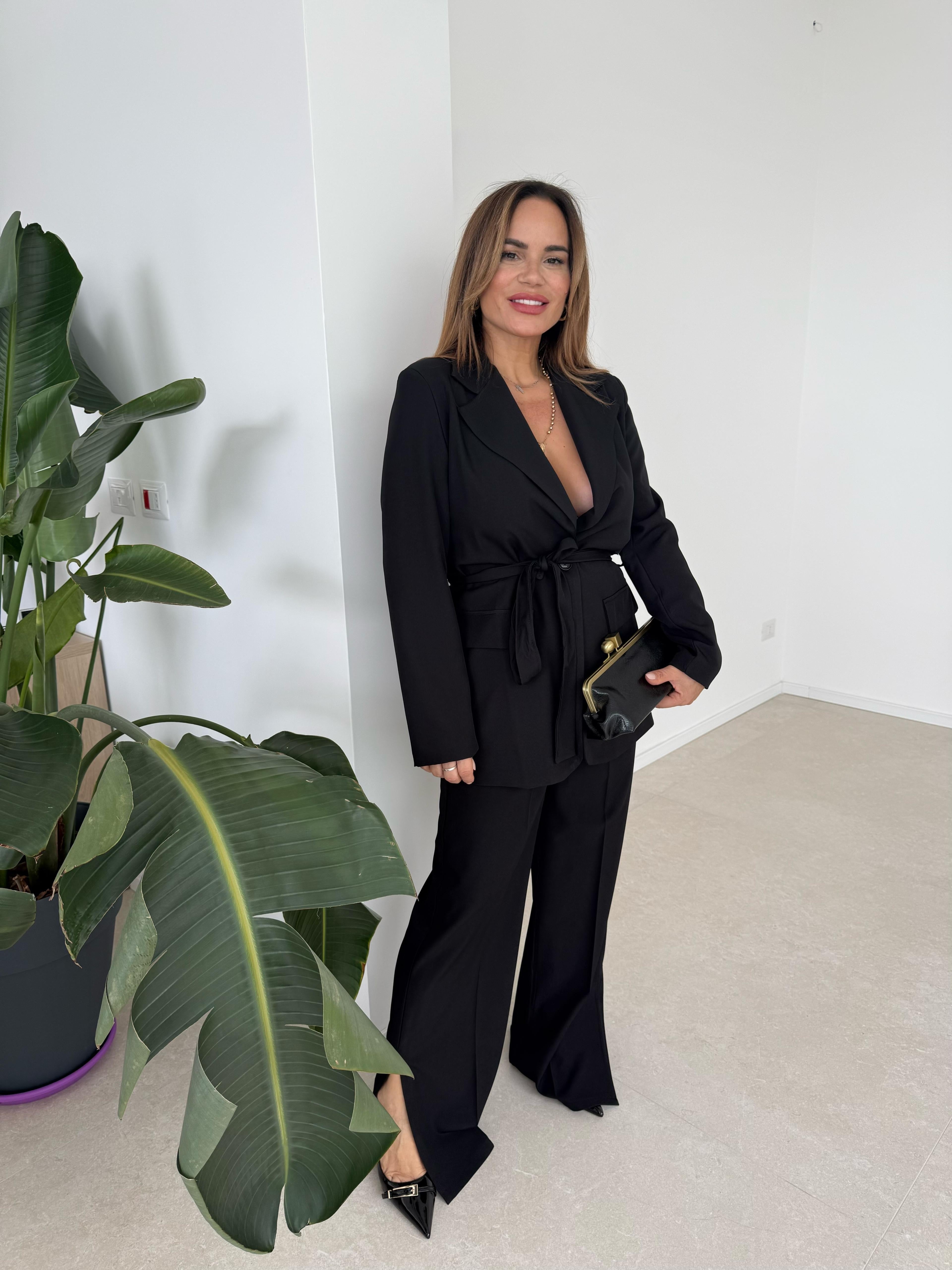 Tailleur con cintura