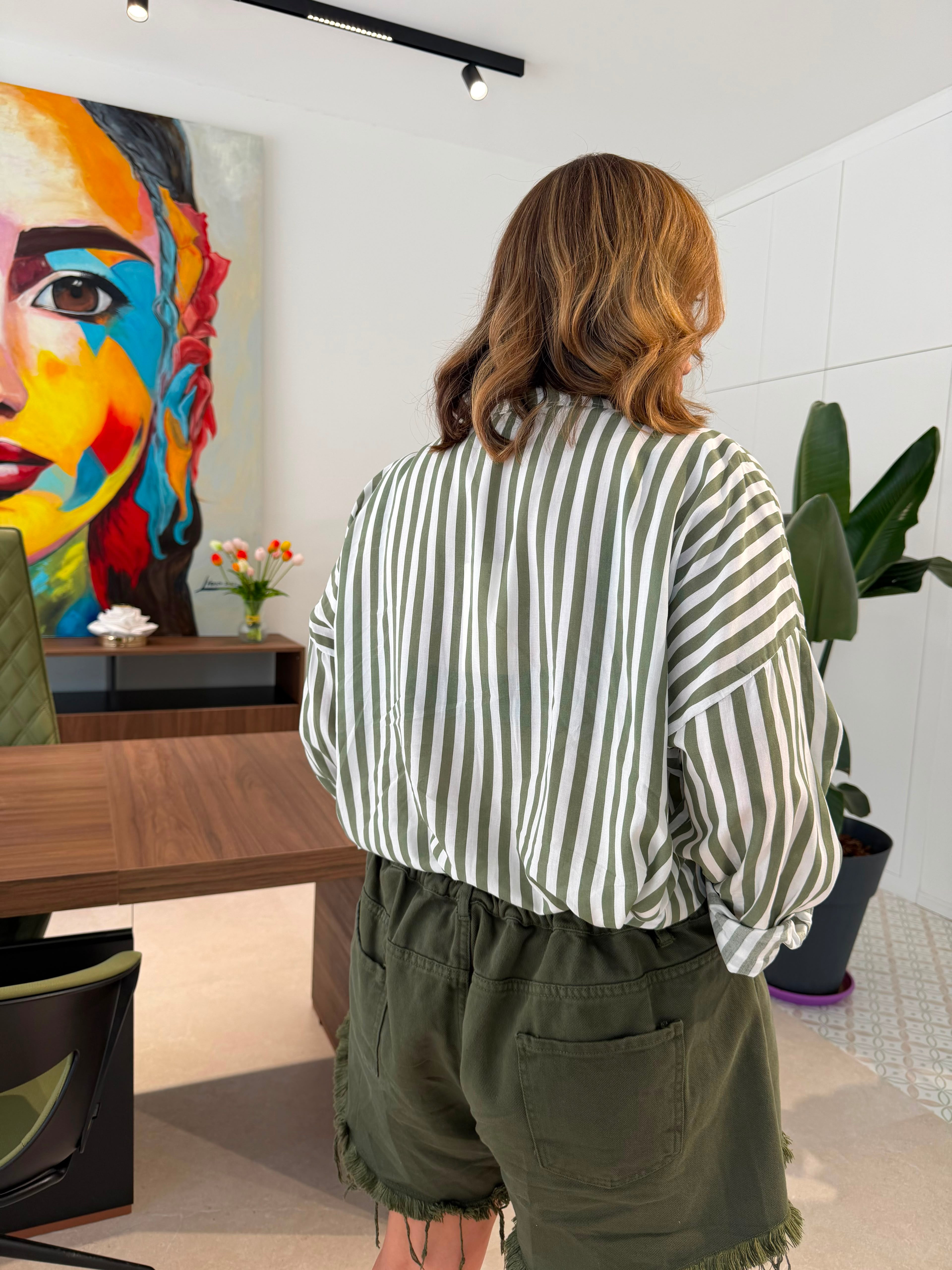 Camicia righe curvy
