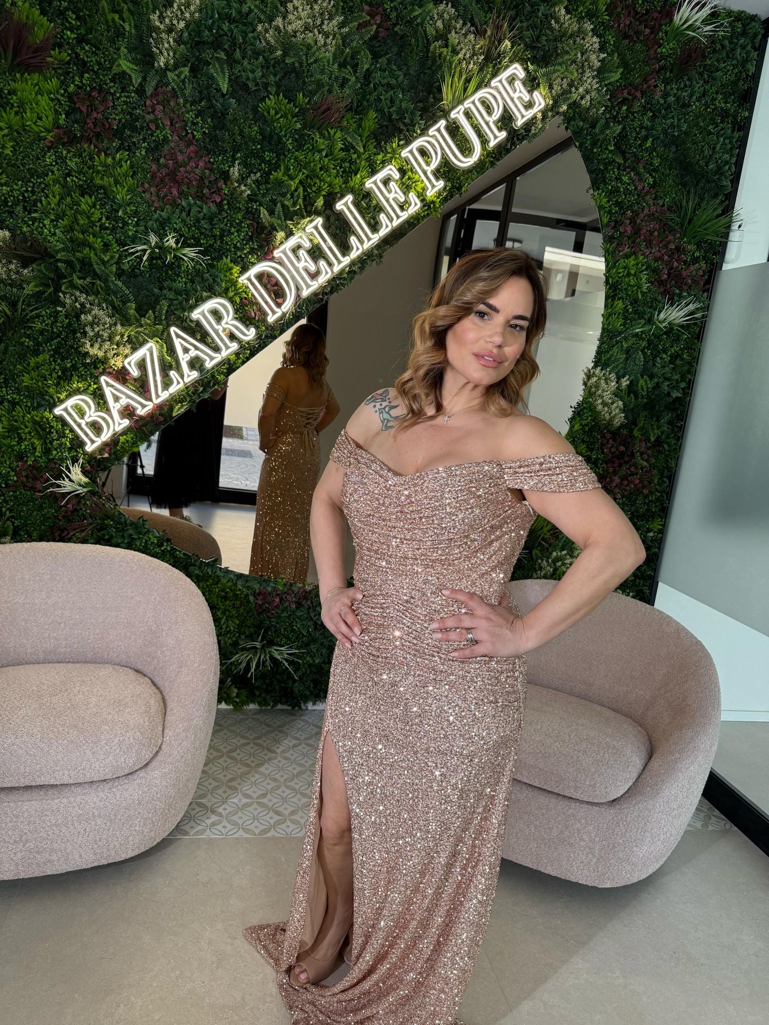 Abito da cerimonia paillettes