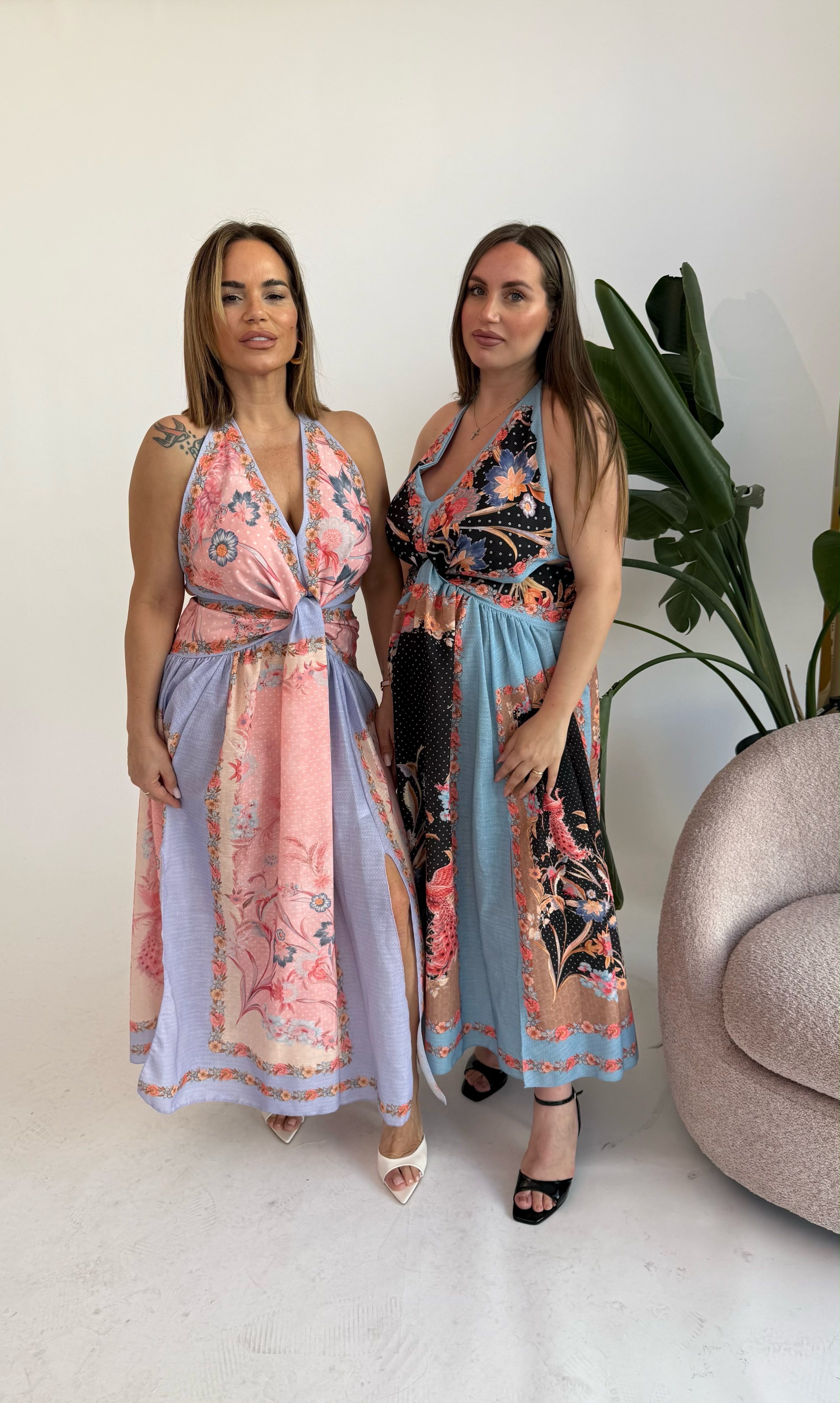 Abito fantasia midi curvy