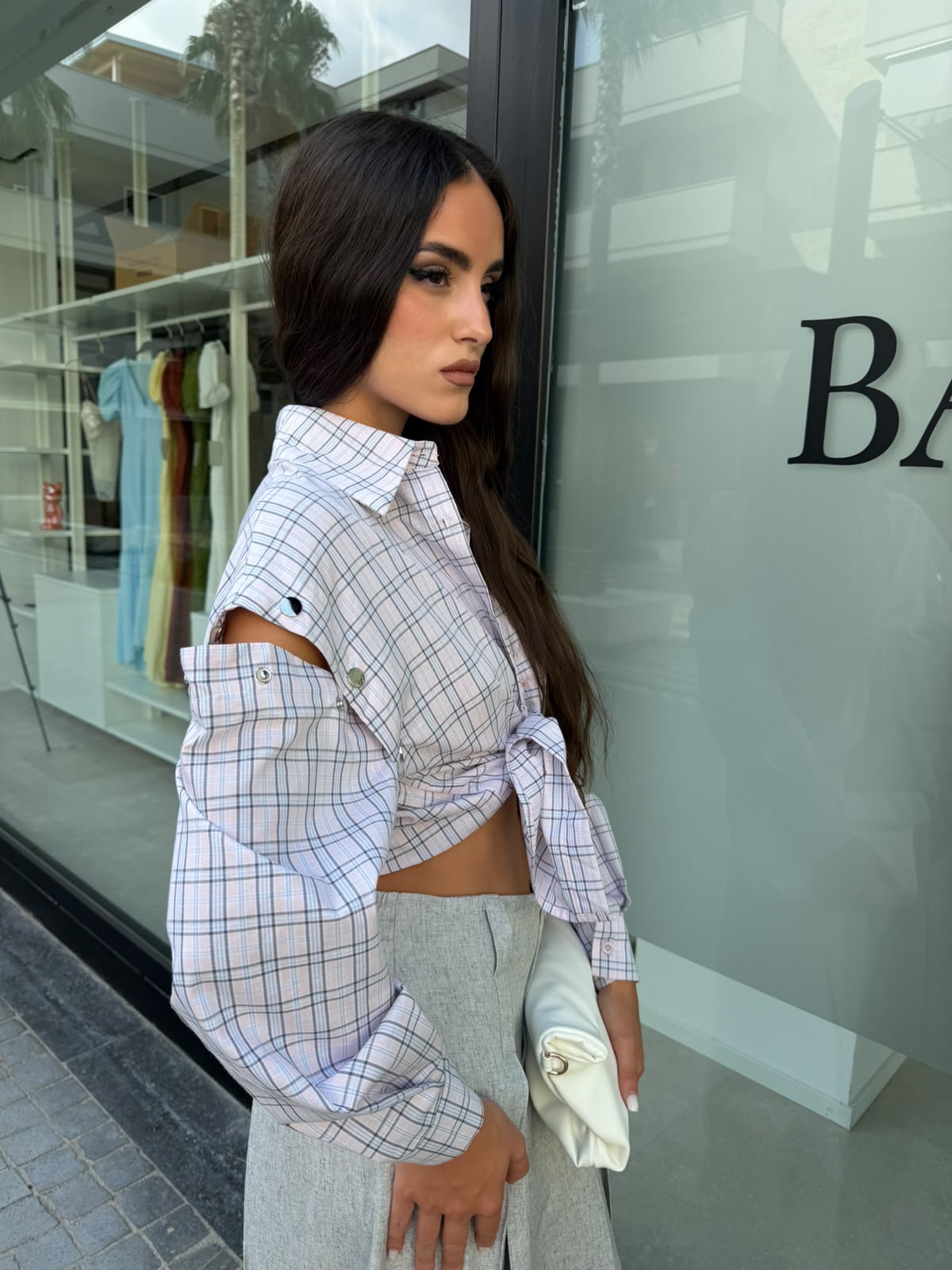 Camicia check knot