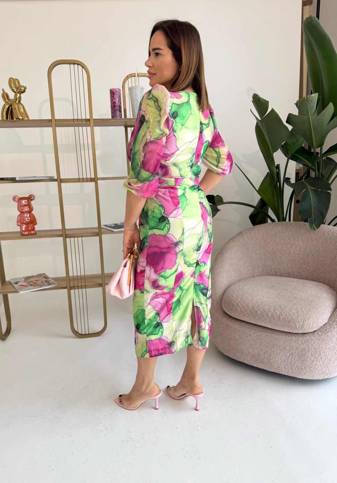 Abito midi green curvy