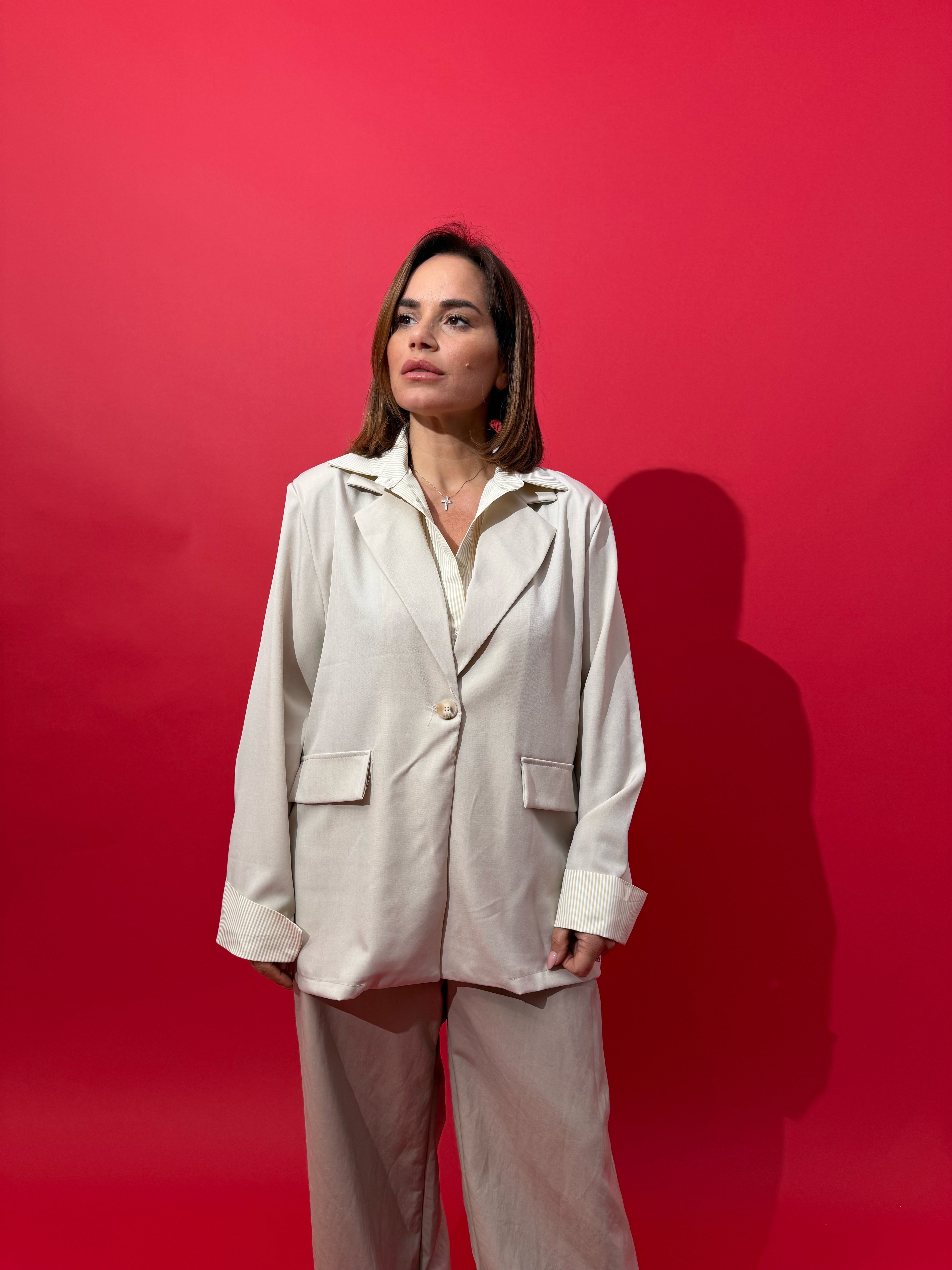 Giacca con camicia curvy