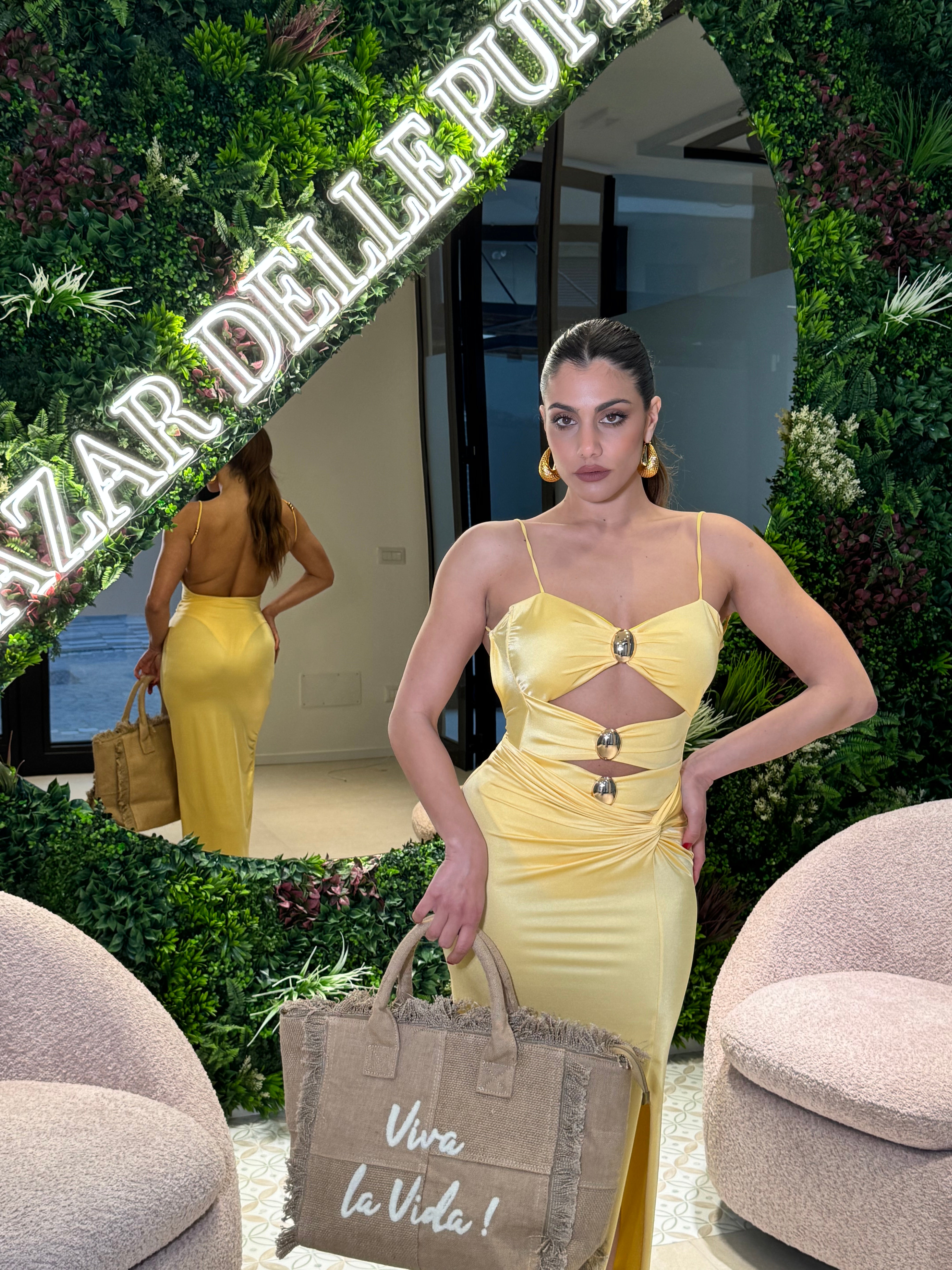 Bikini con dettagli gold