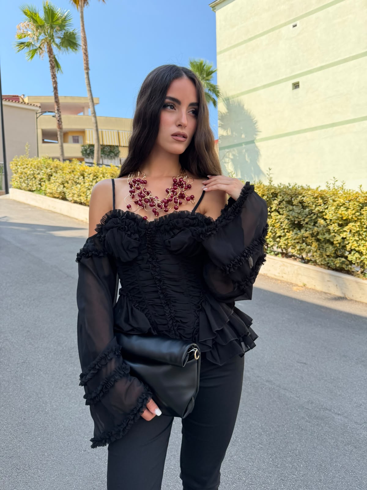 Corsetto camicia velata