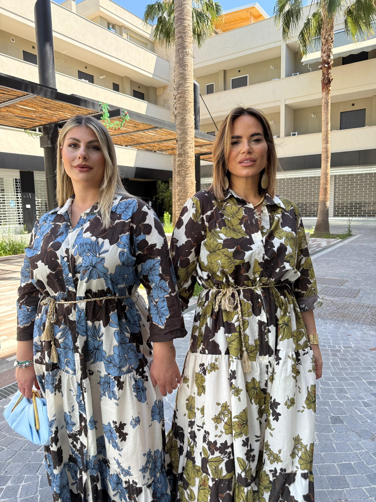 Maxi camicia curvy floreale