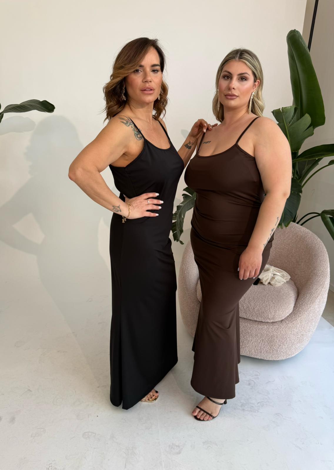 Abito in lycra bretelline curvy