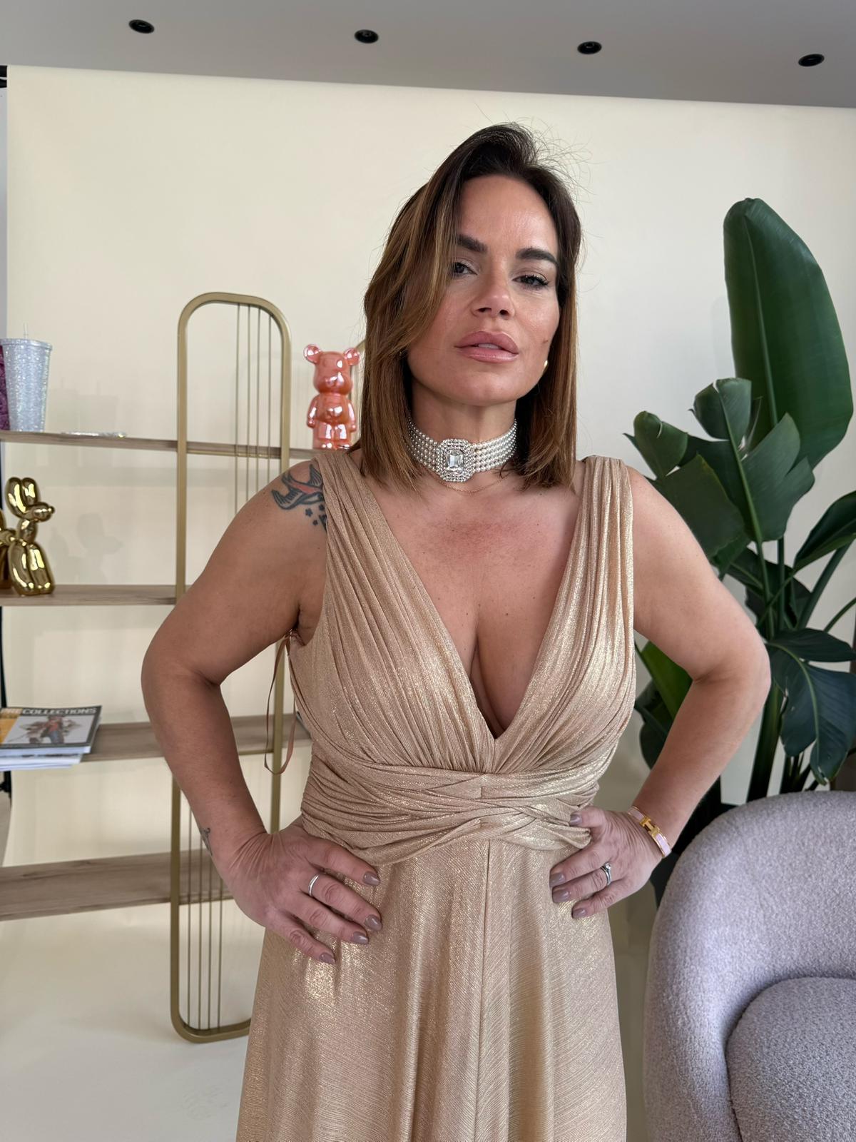 Abito da cerimonia lurex curvy