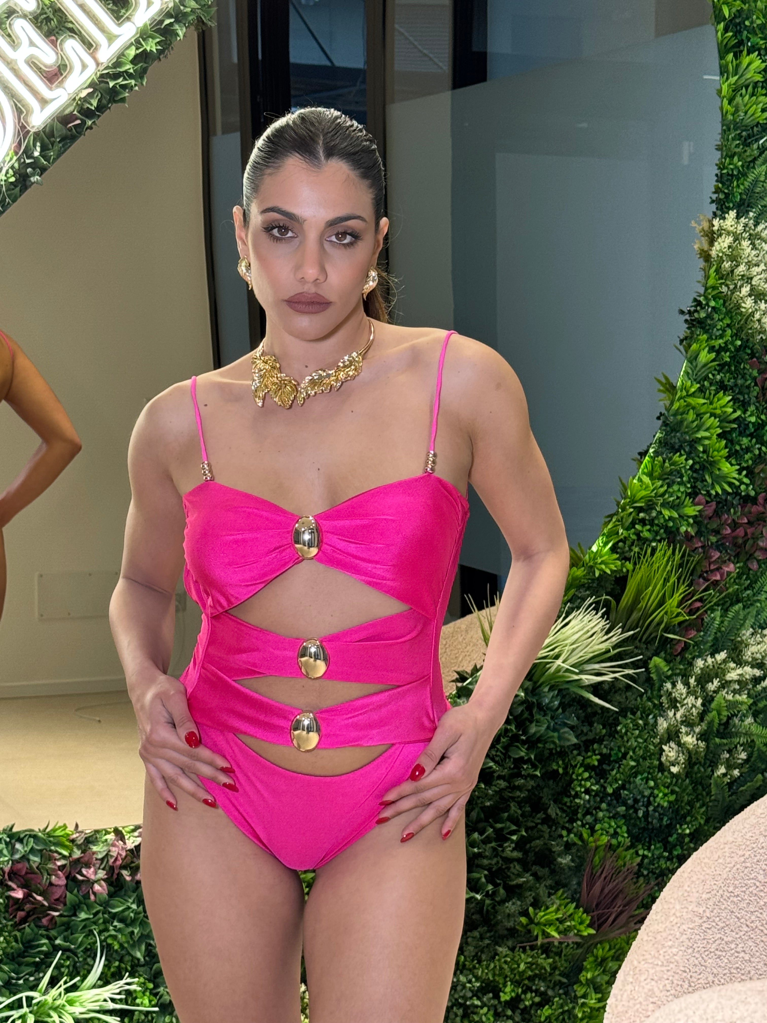 Bikini con dettagli gold