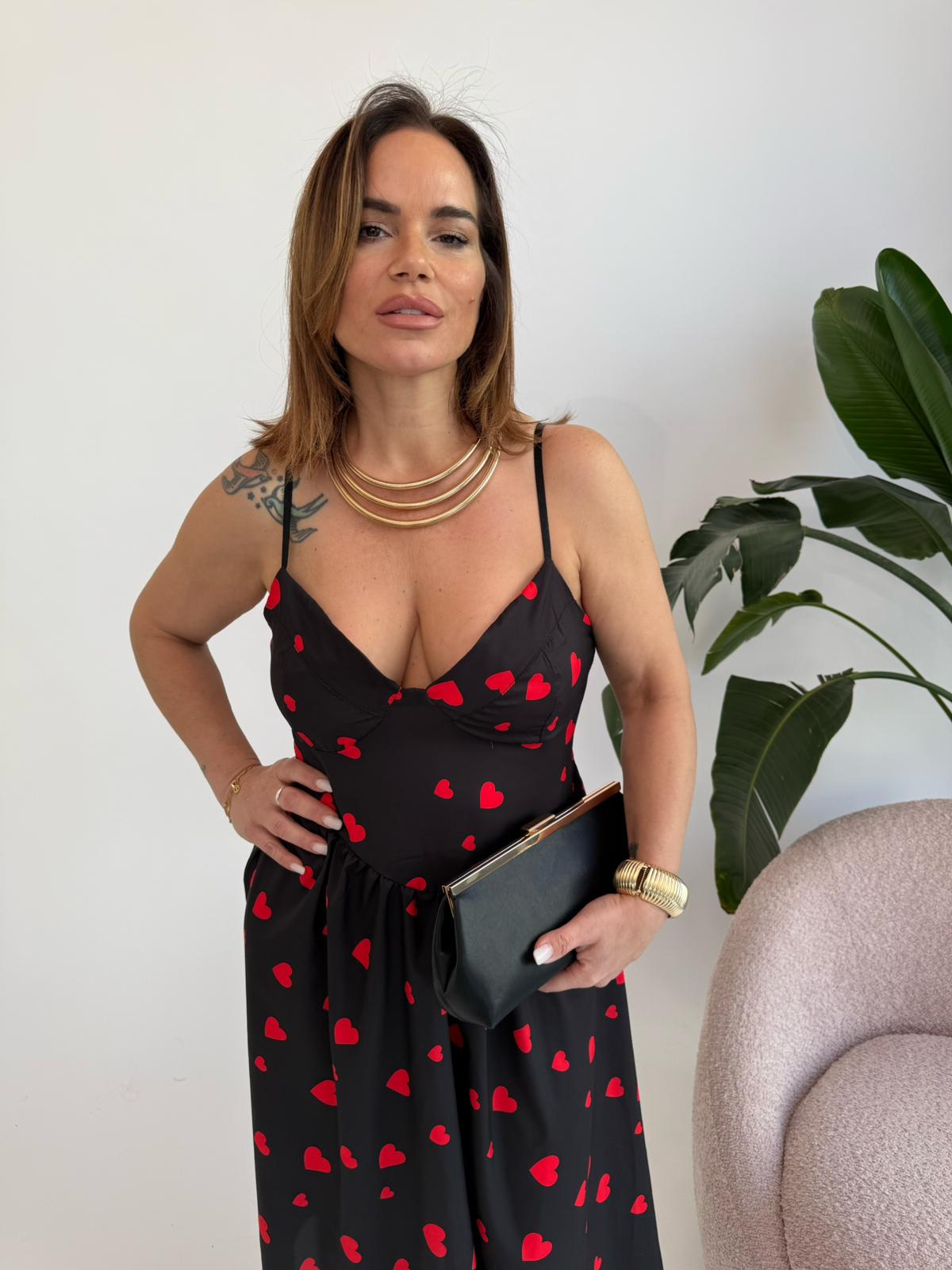 Abito cuori curvy