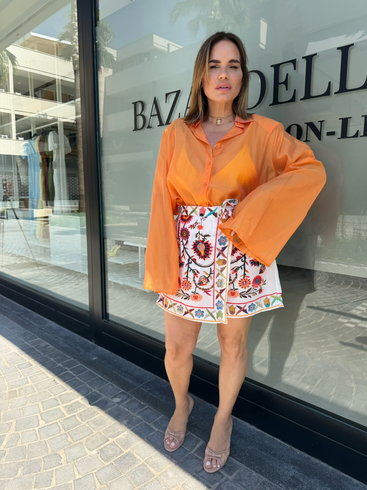 Pantagonna fiori curvy