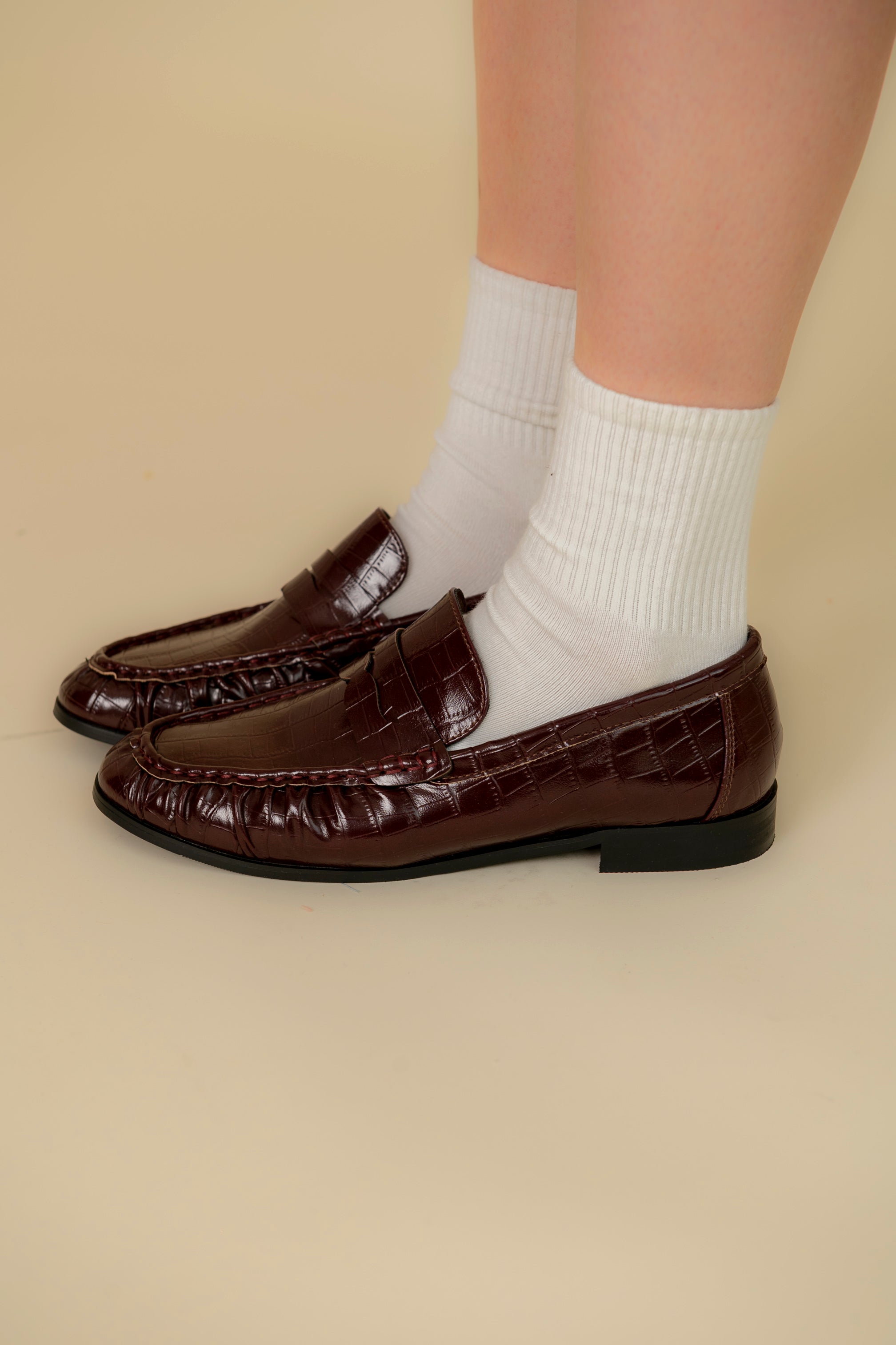 Mocassini ecopelle pitonati