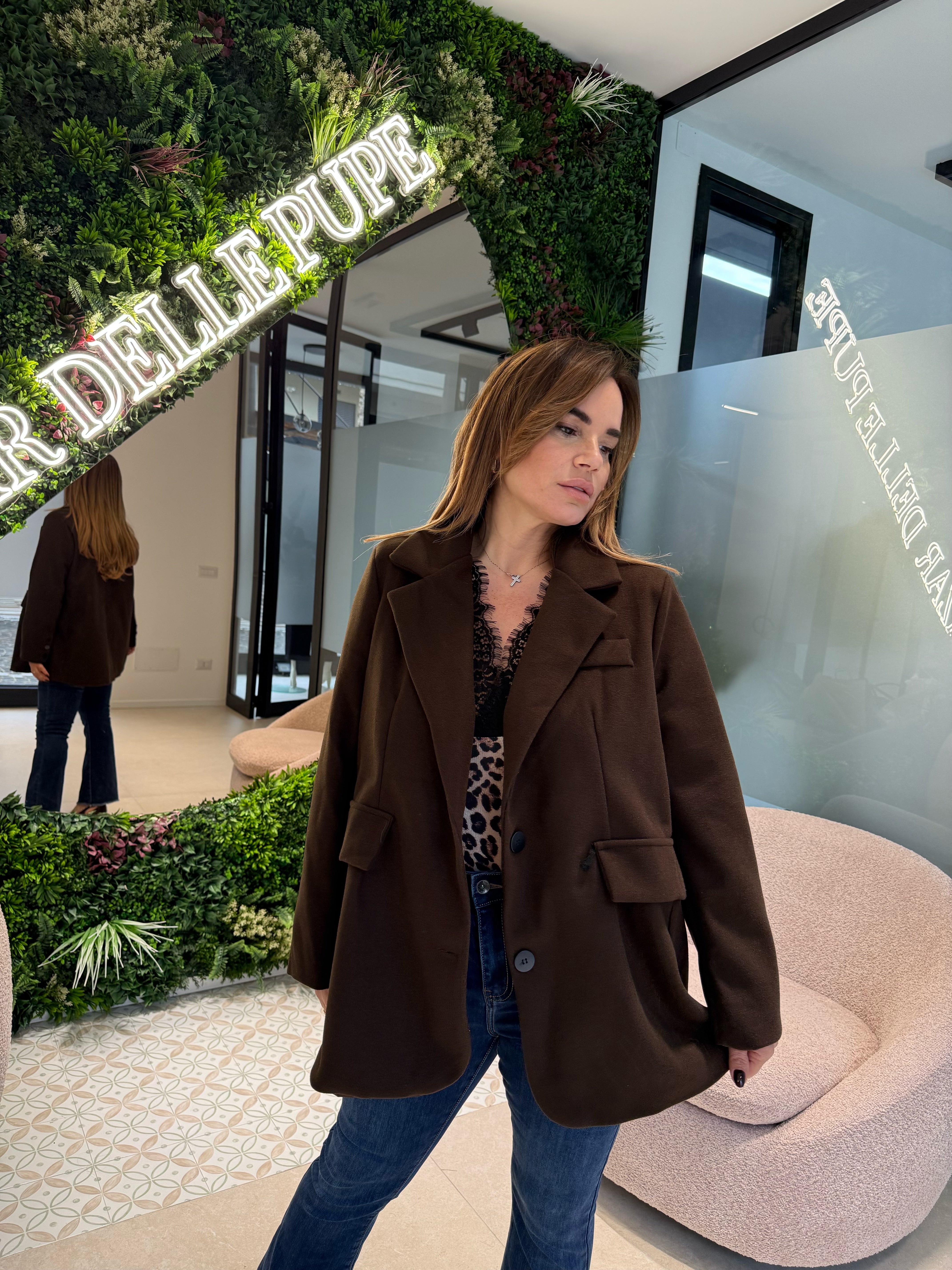 Giacca cappotto in panno