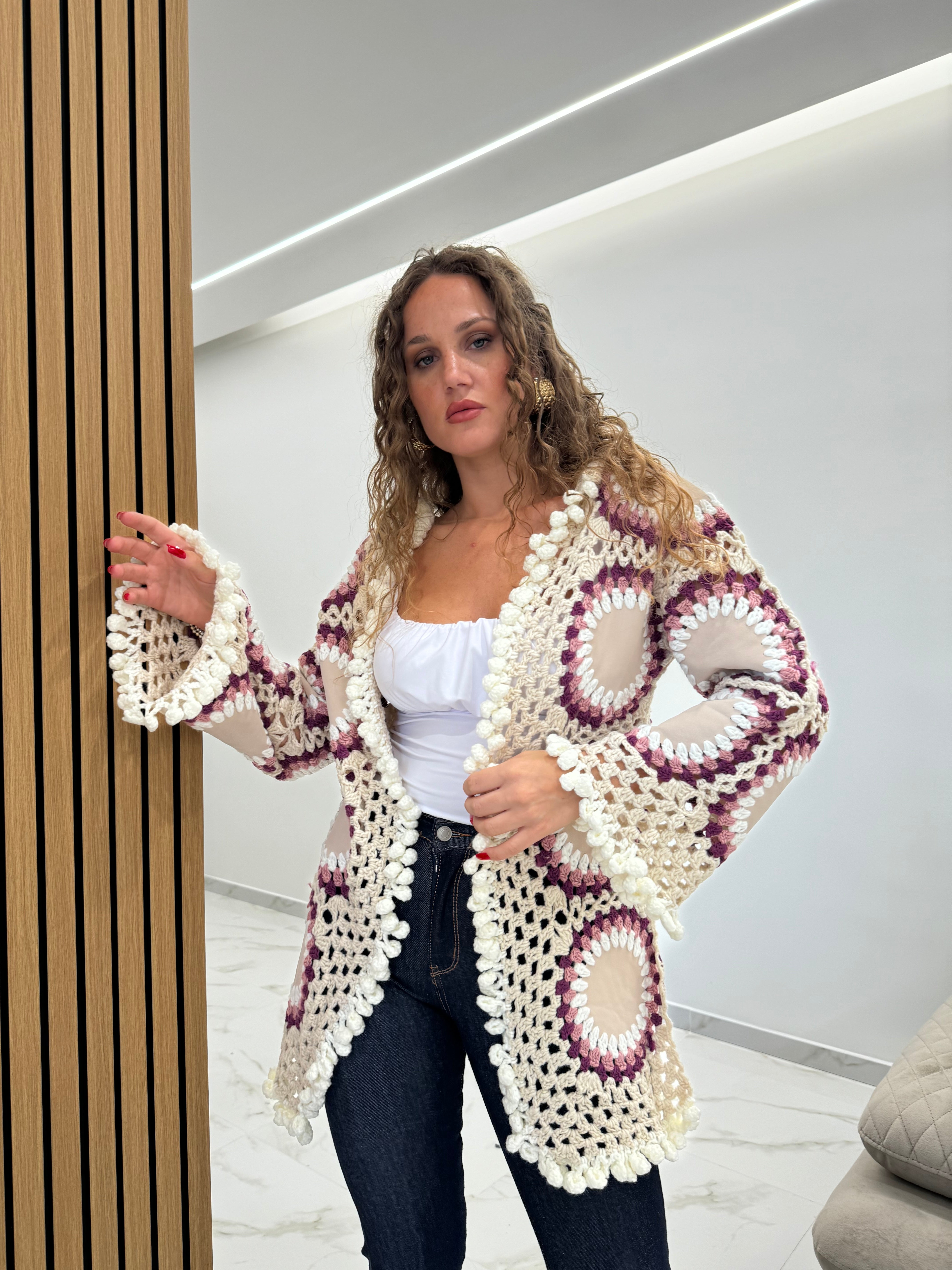 Cardigan uncinetto