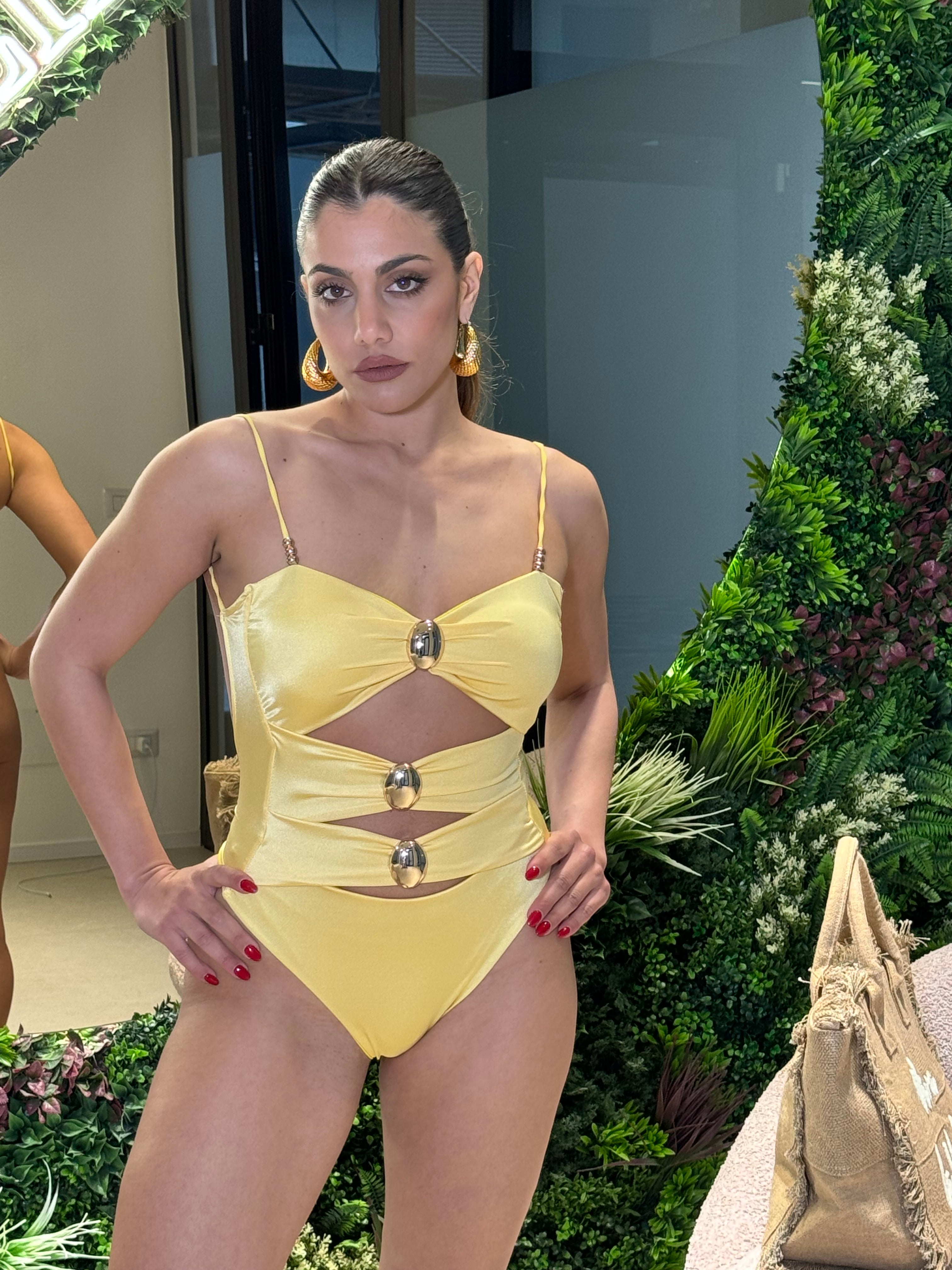 Bikini con dettagli gold