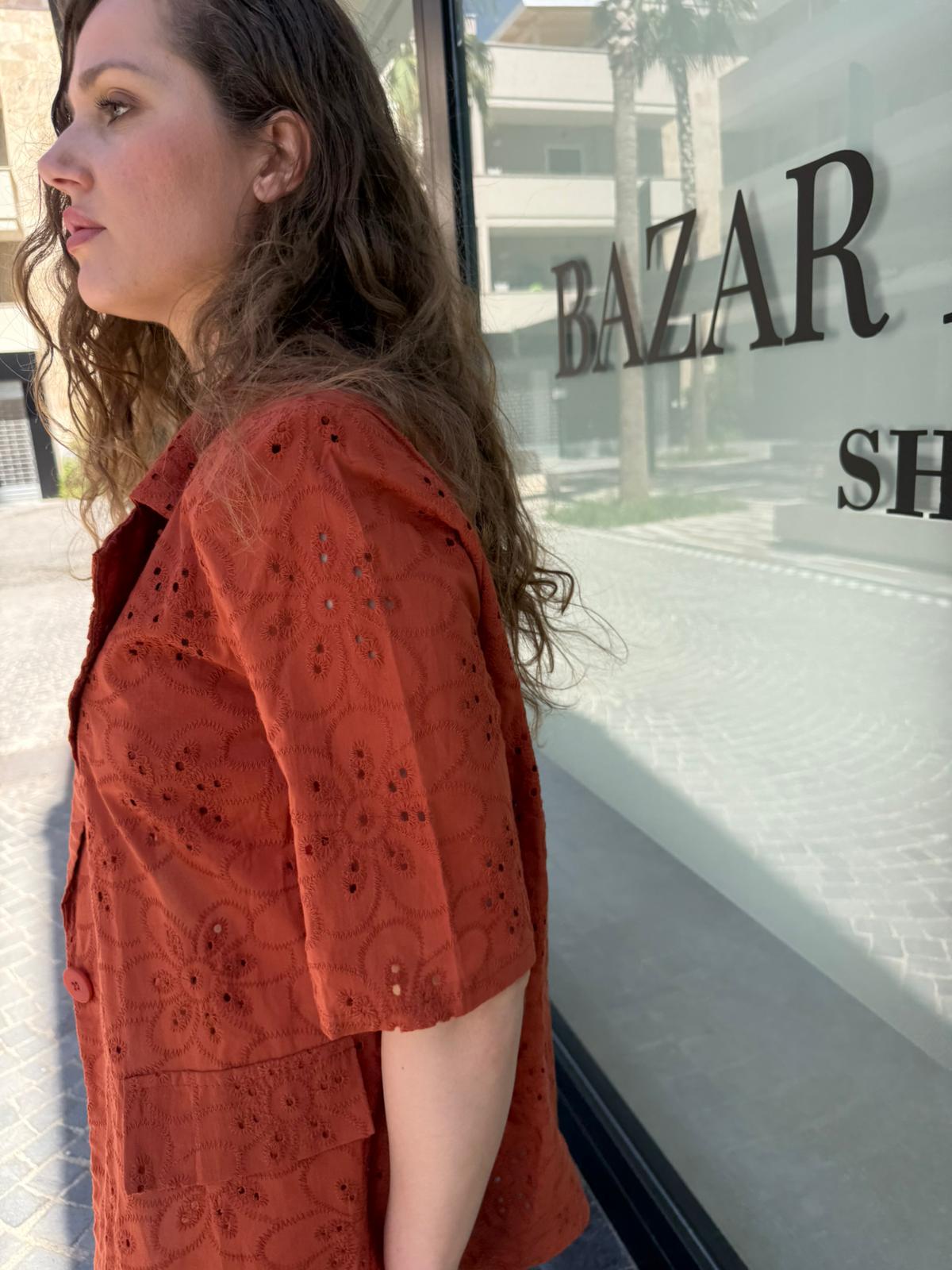 Tailleur in pizzo san gallo