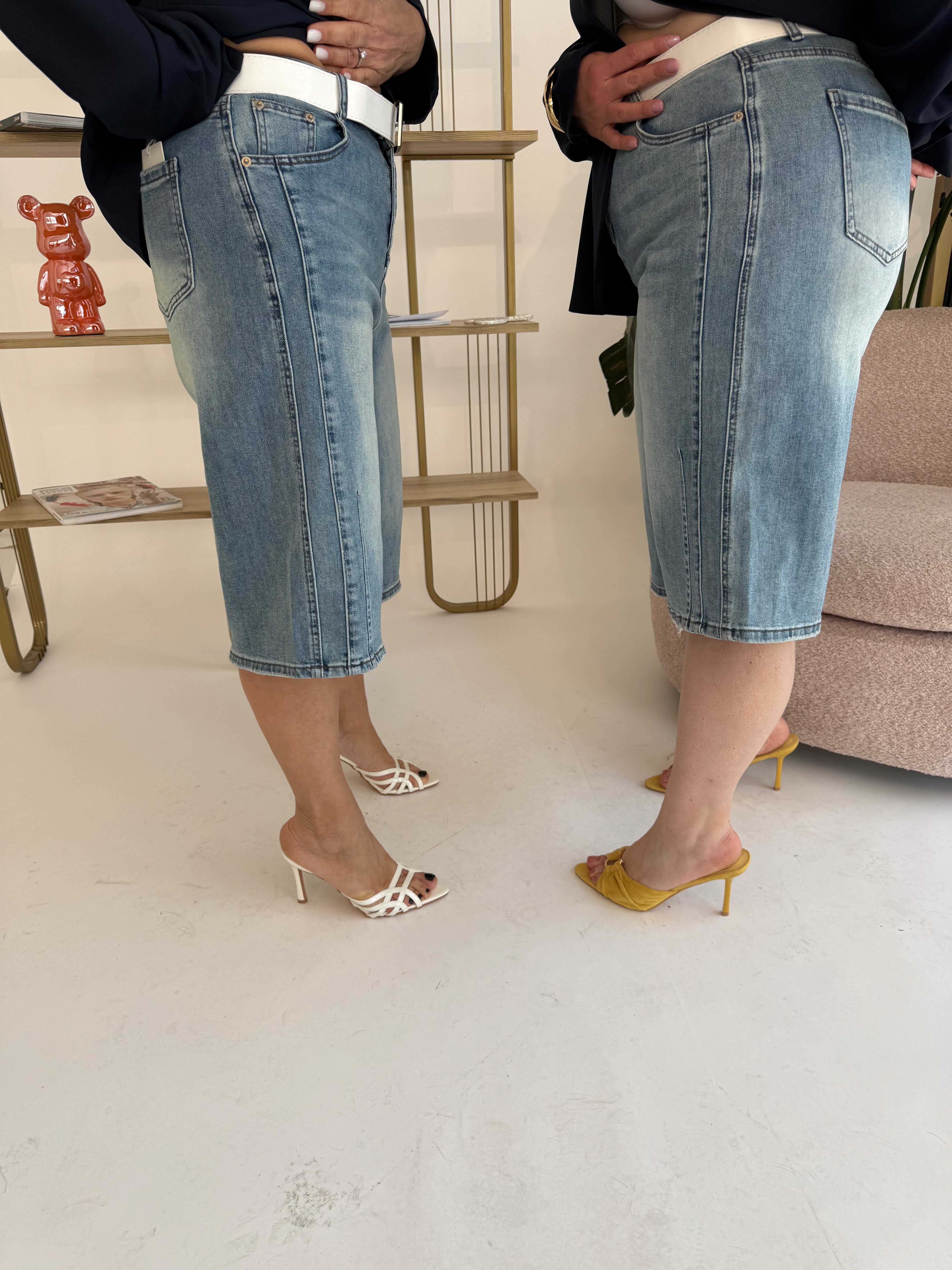 Bermuda in denim curvy