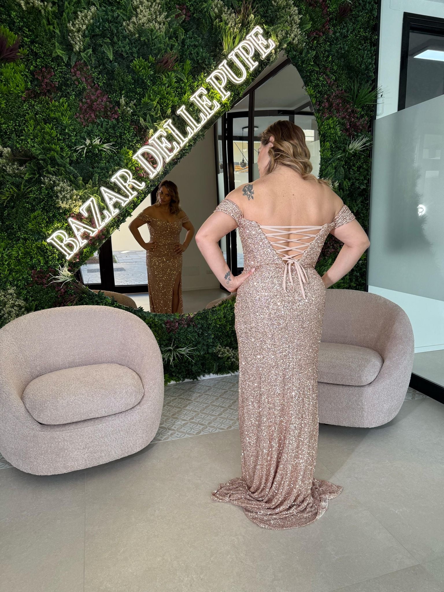 Abito da cerimonia paillettes