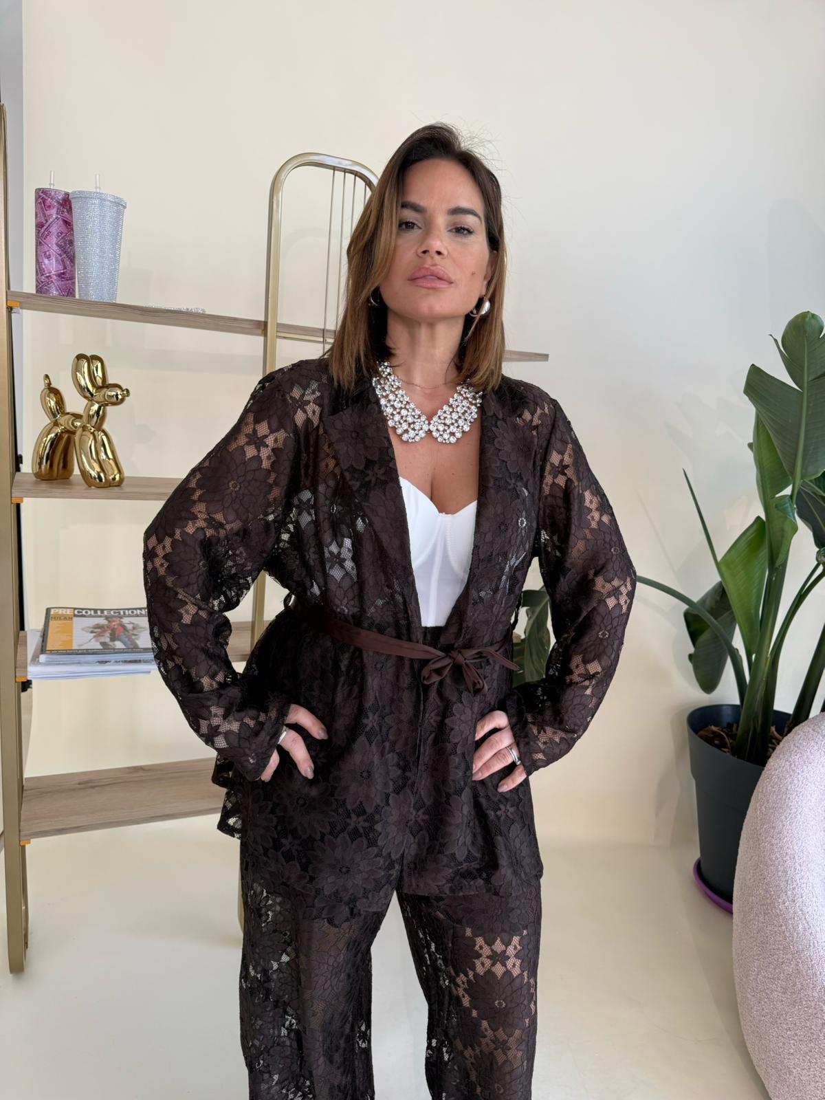 Tailleur merletto curvy