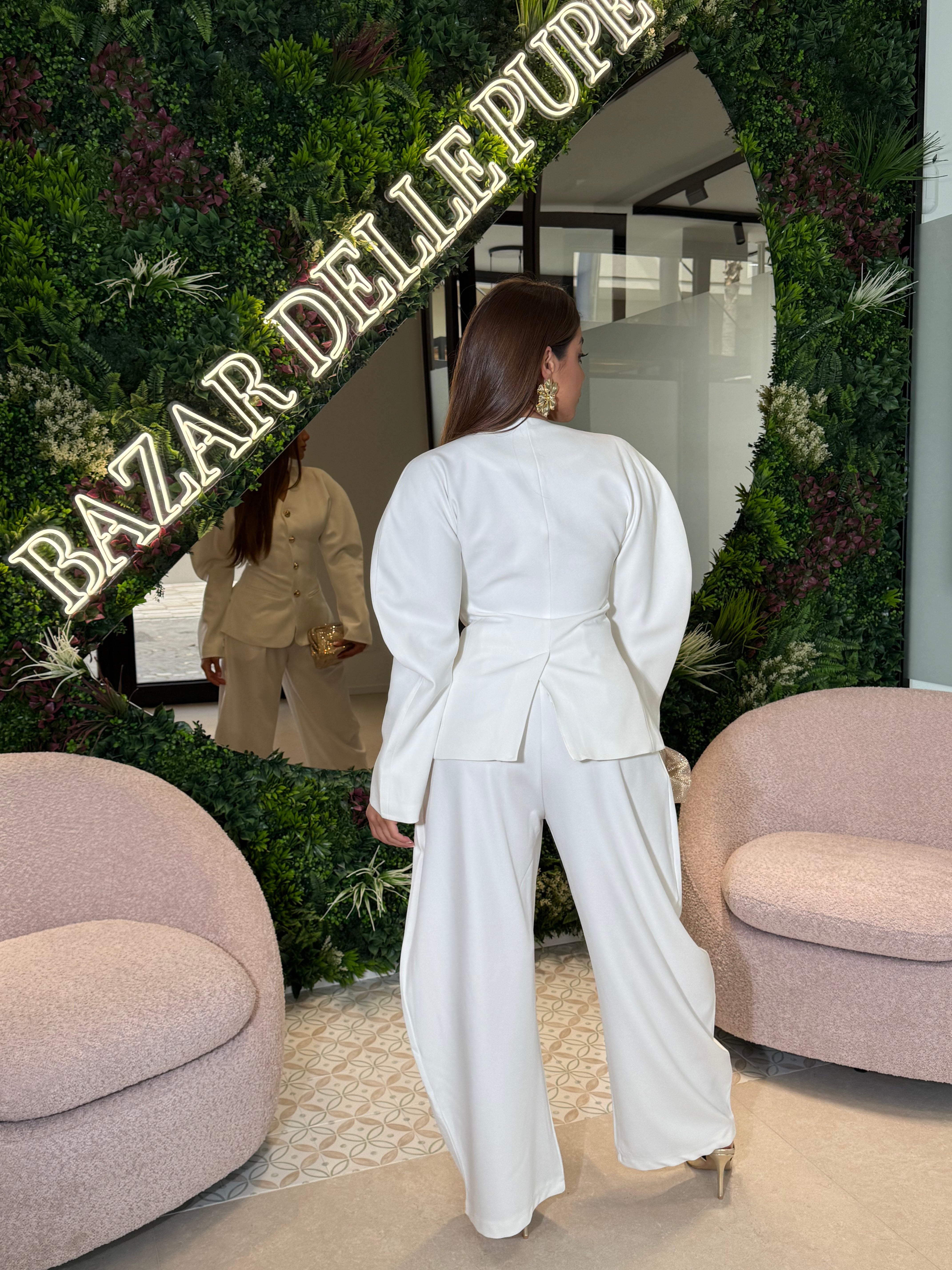 Tailleur ballon white