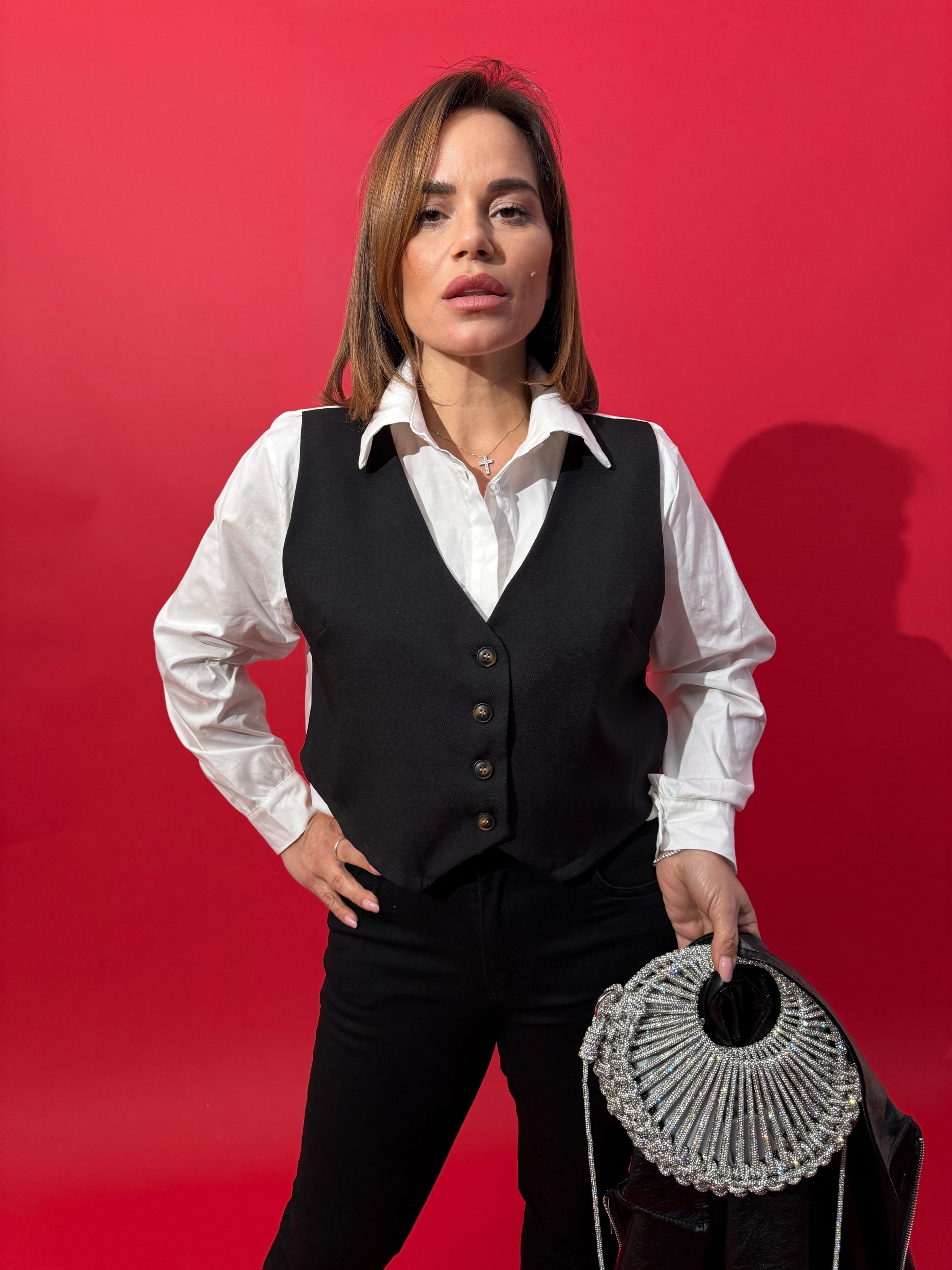 Camicia con gilet curvy