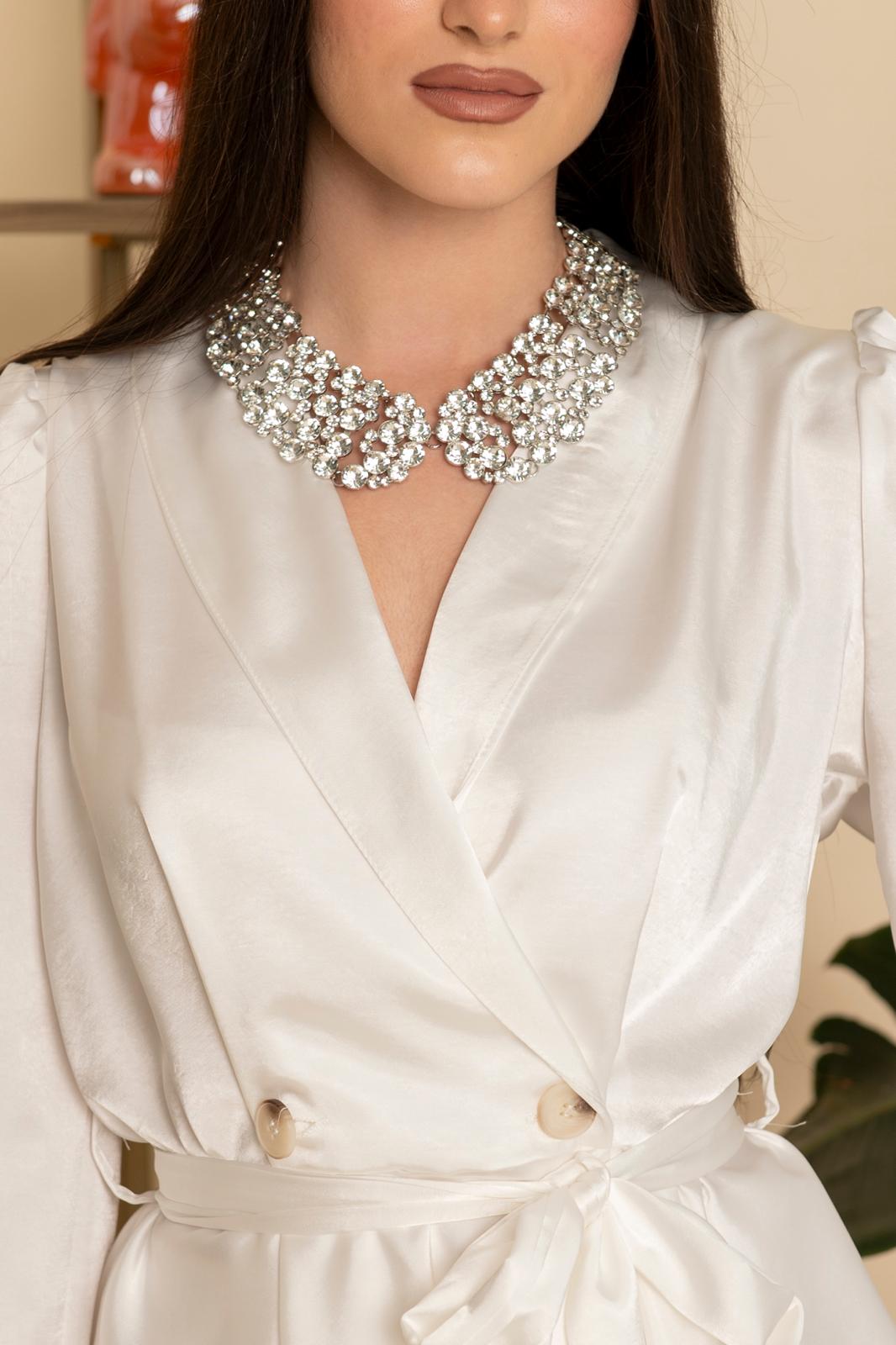 Collana colletto strass