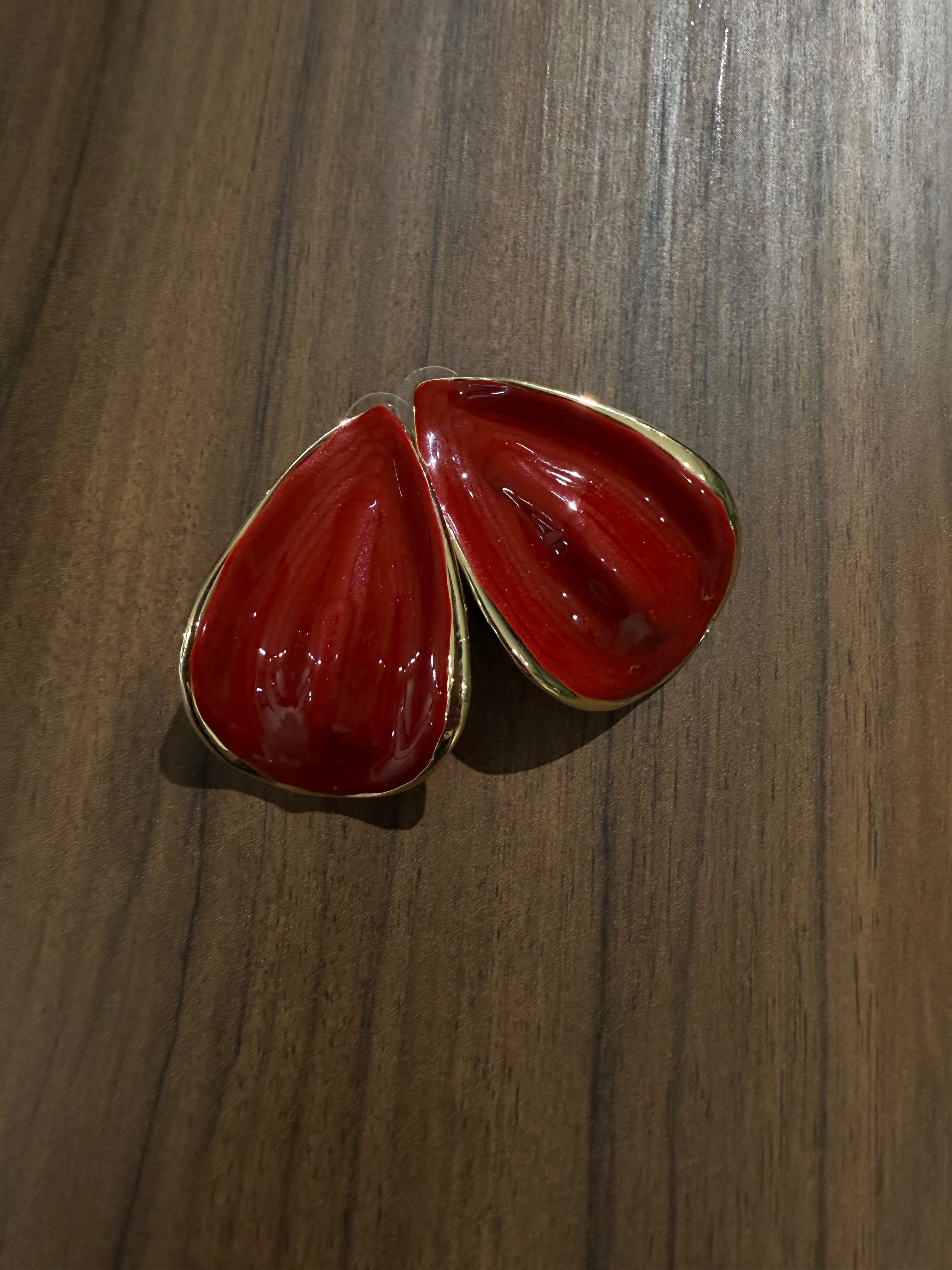 Orecchini goccia colorata