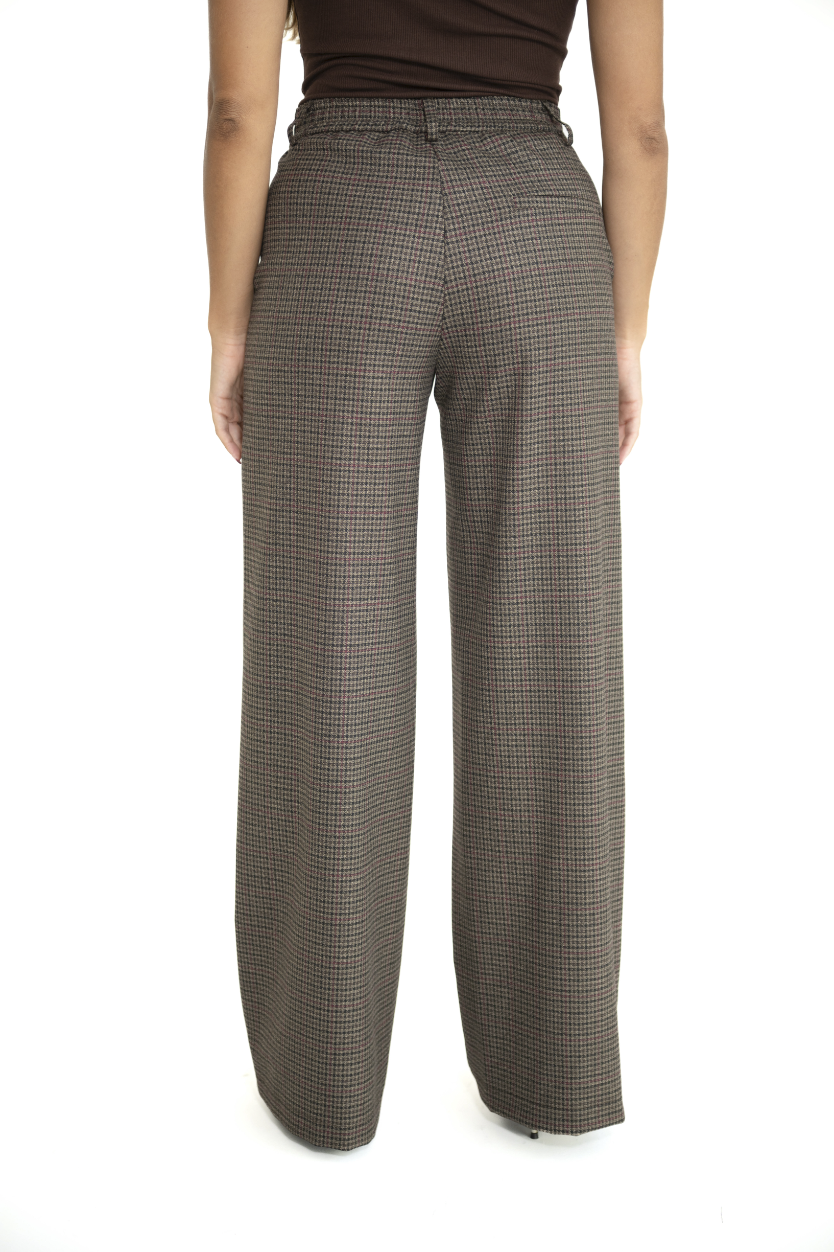 Tailleur Lumina quadretti brown