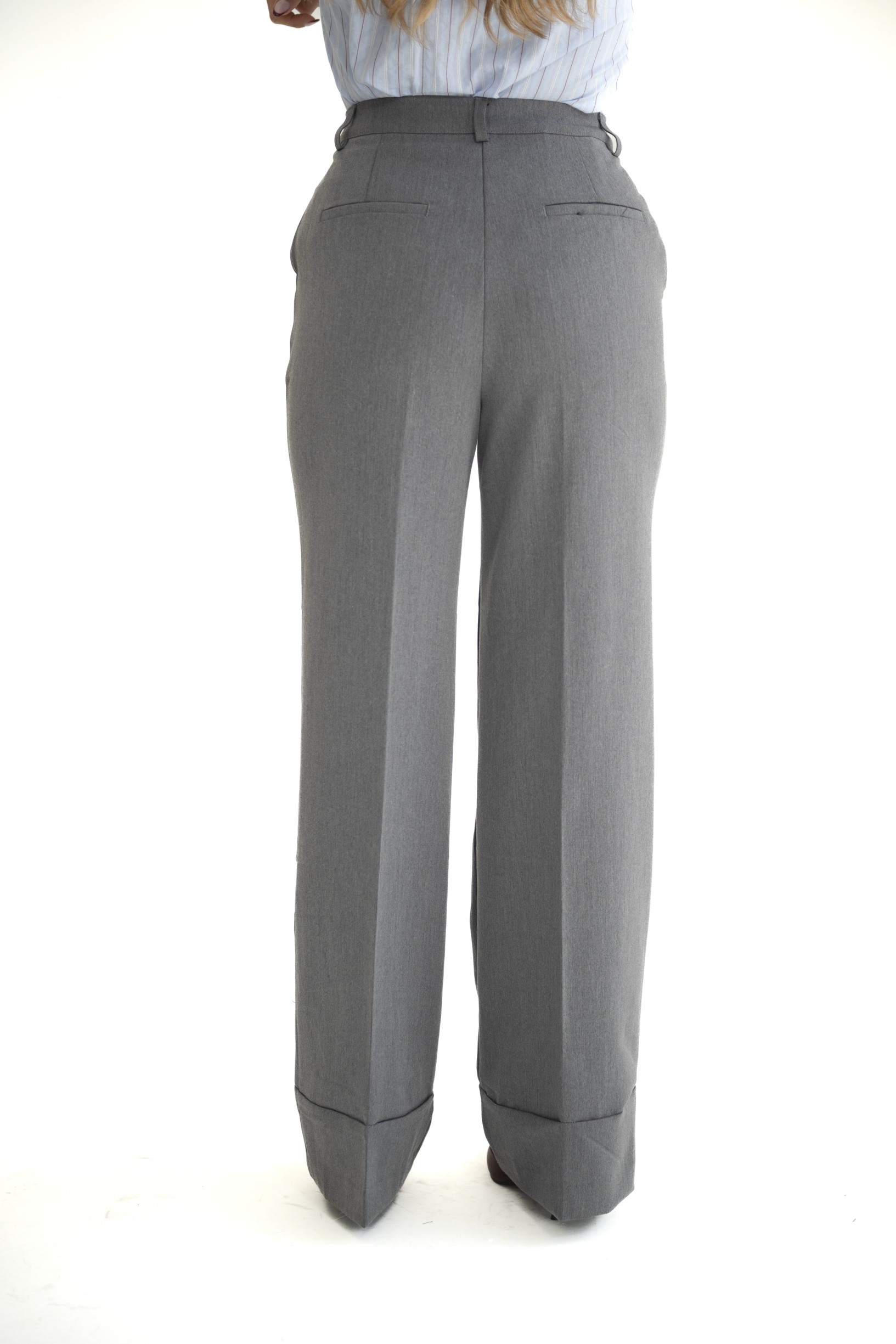 Pantalone palazzo grigio scuro