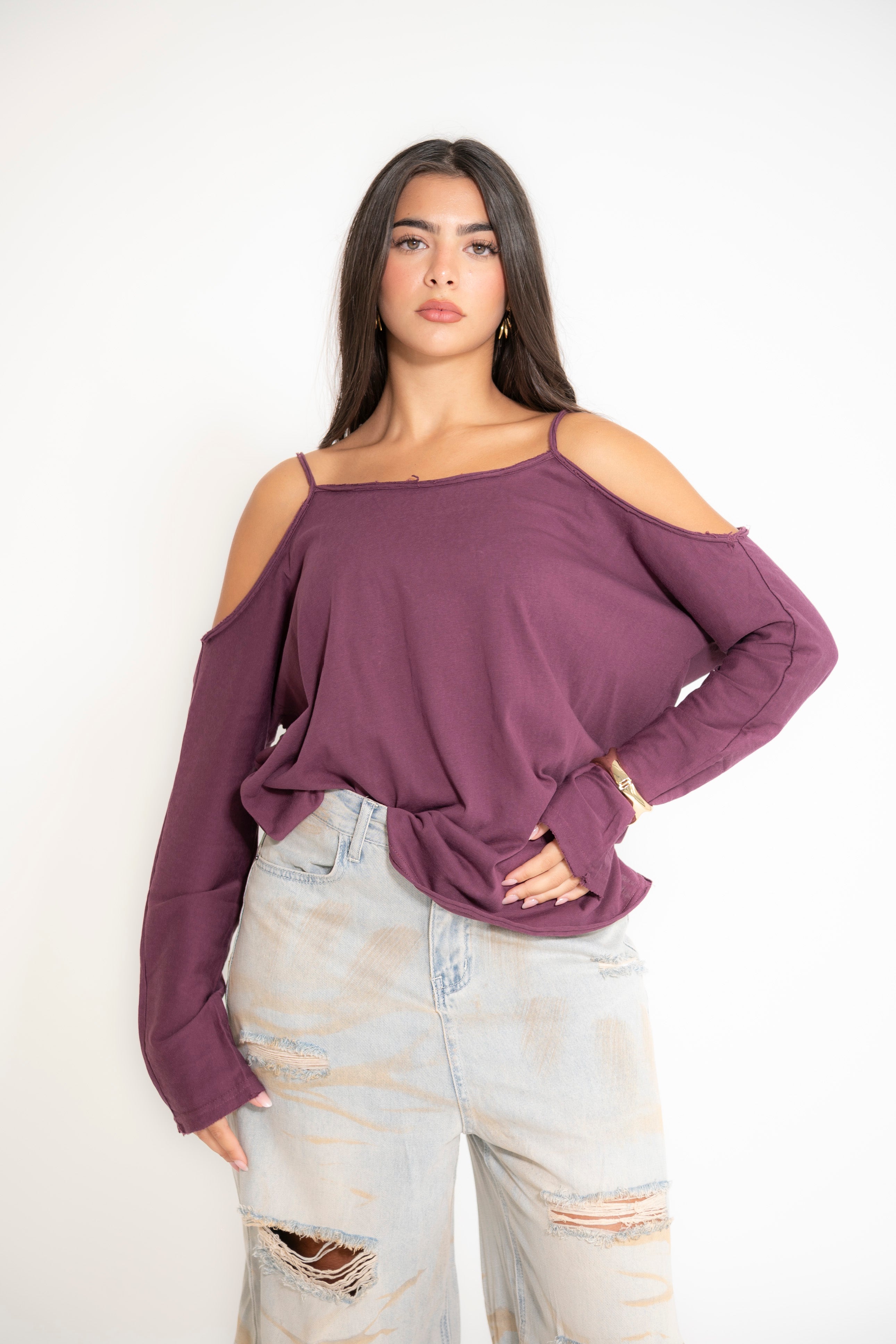 Maglia con spalla scoperta