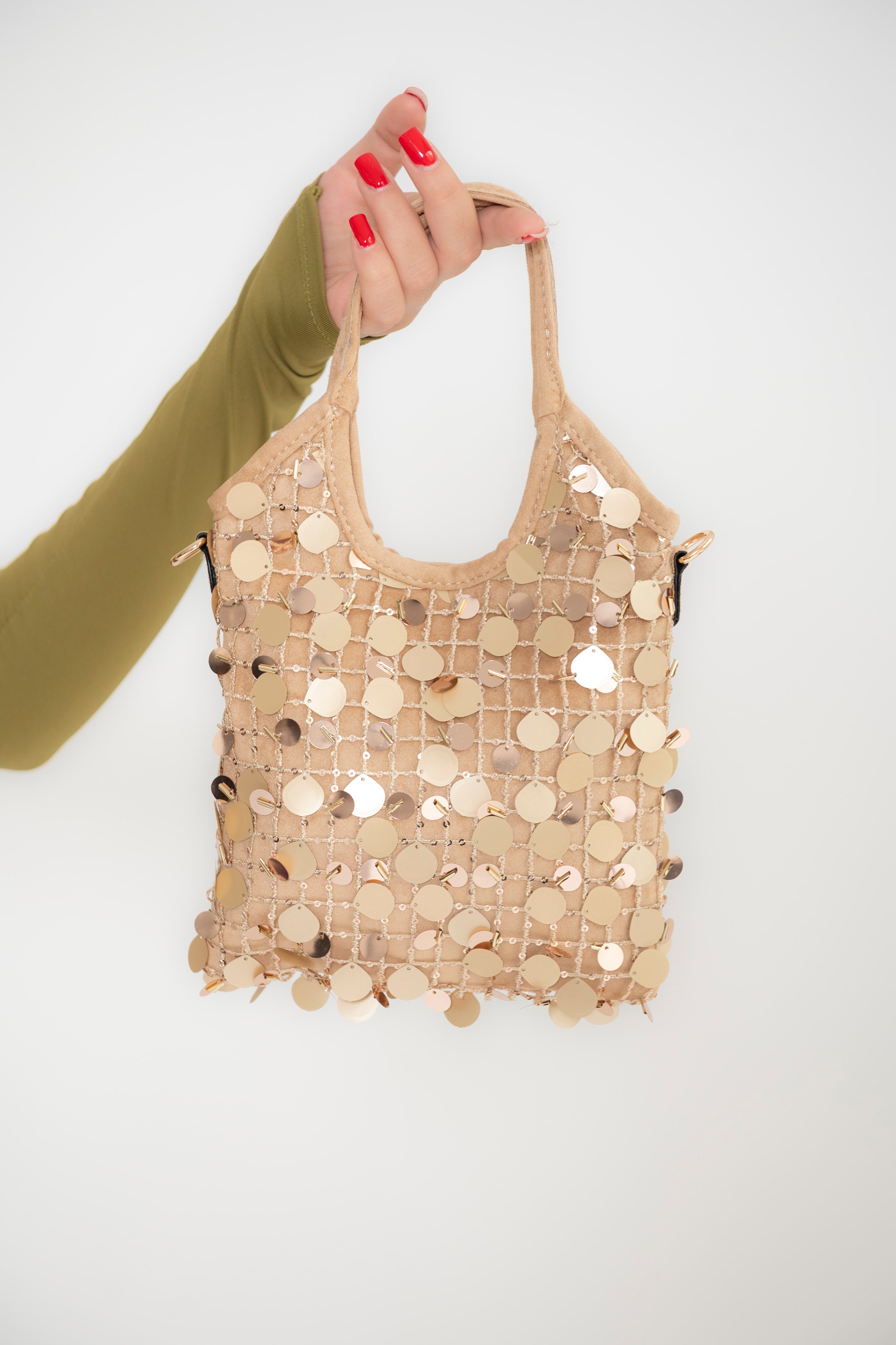 Borsa mini paillettes