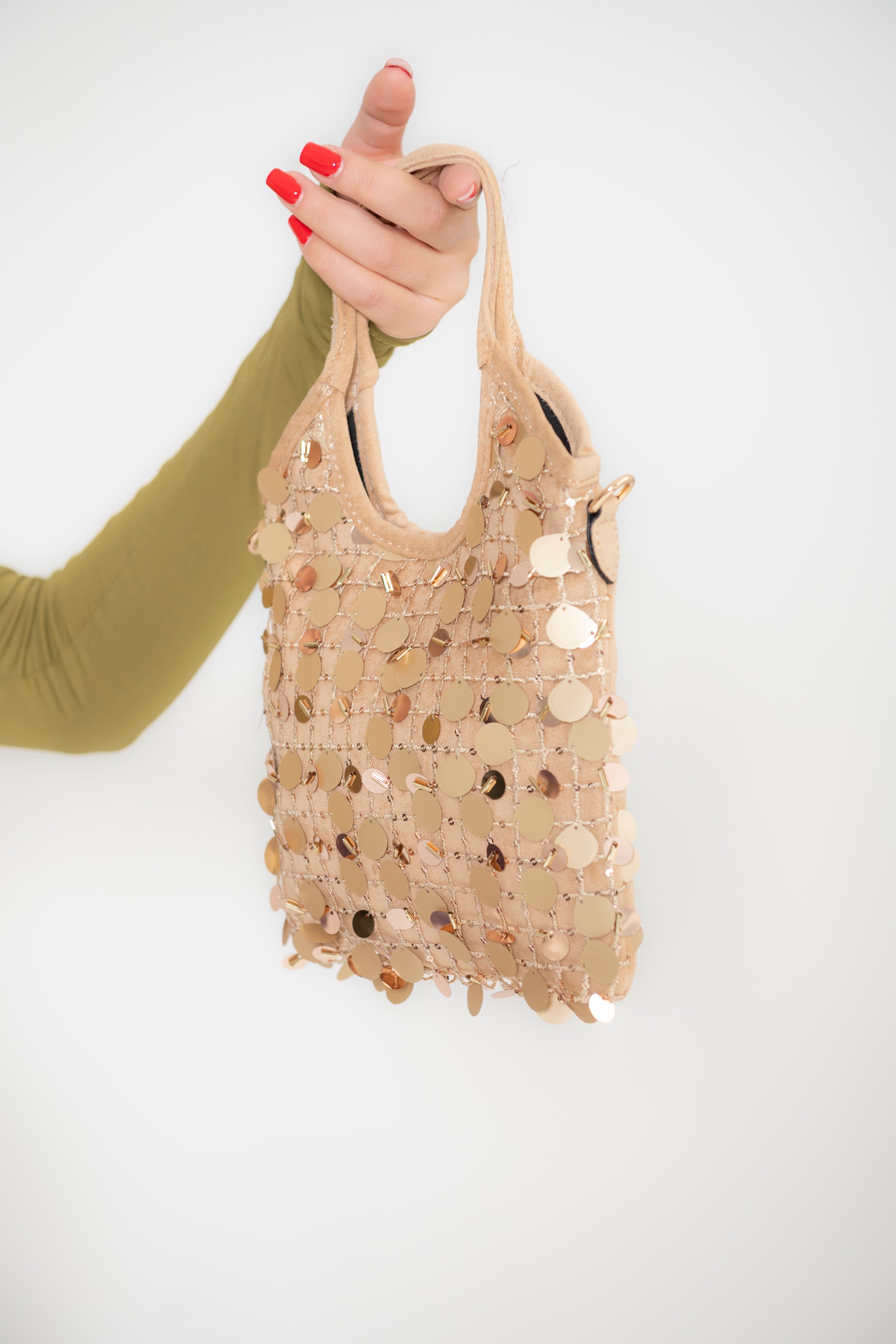 Borsa mini paillettes