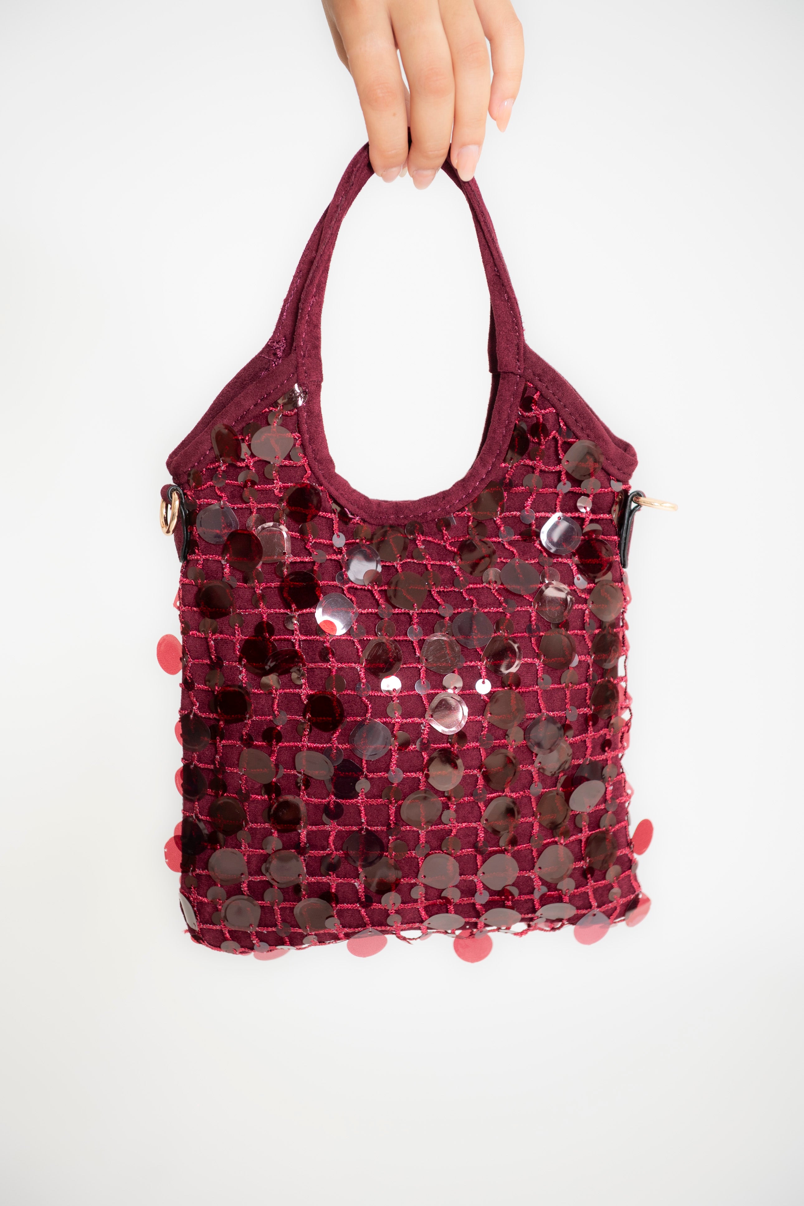 Borsa mini paillettes