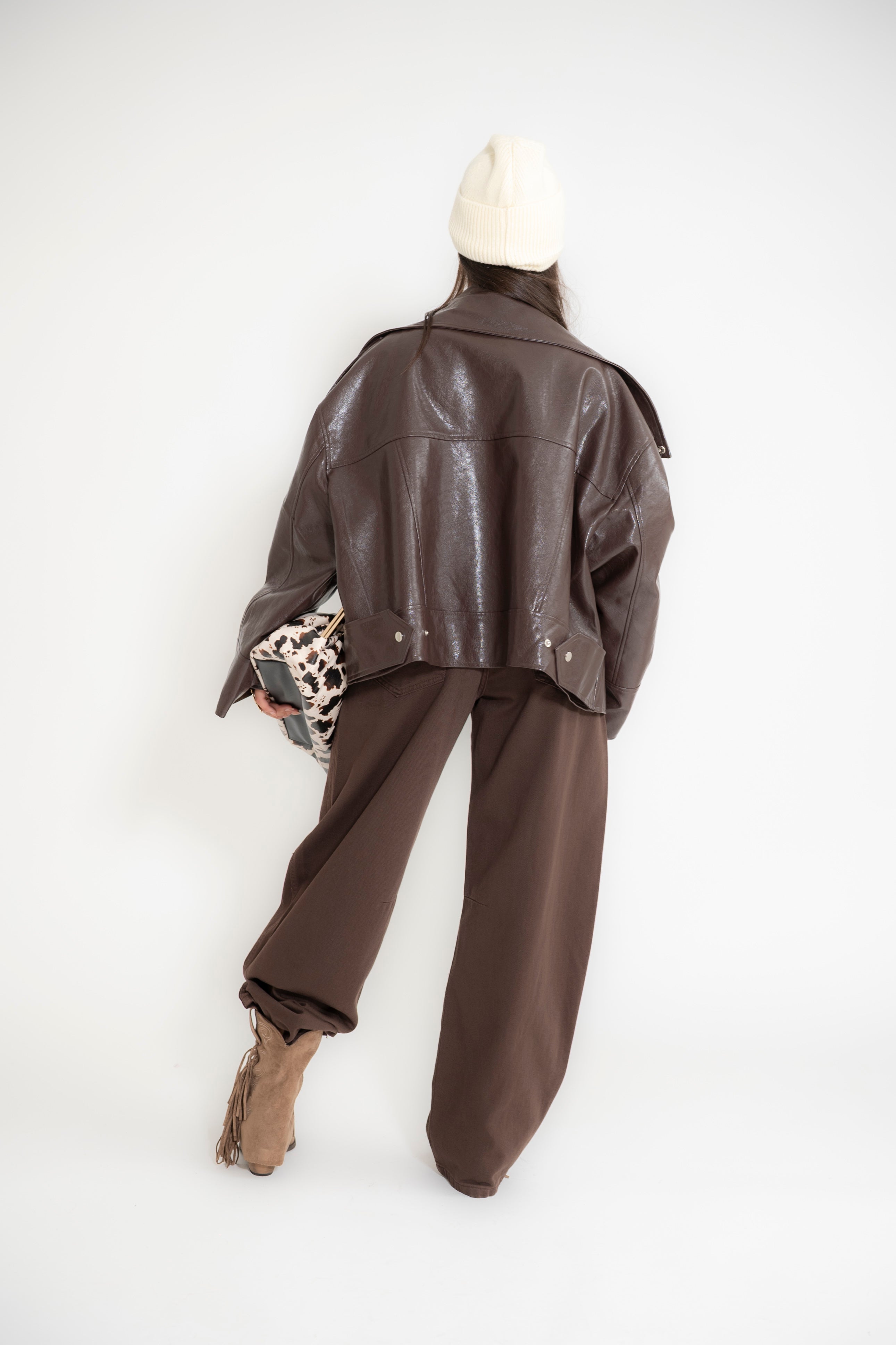 Chiodo oversize brown