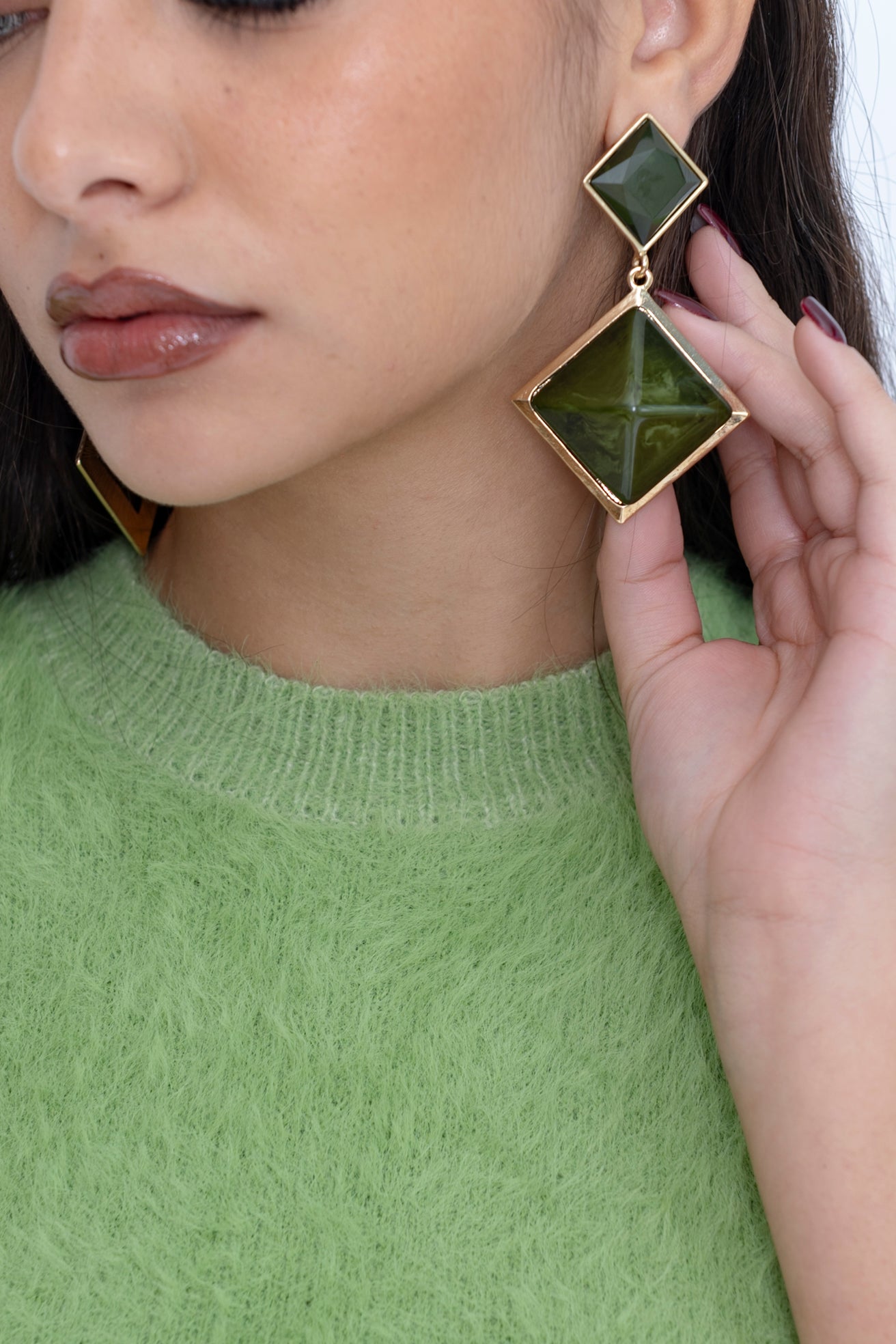 Orecchini a forma geometrica