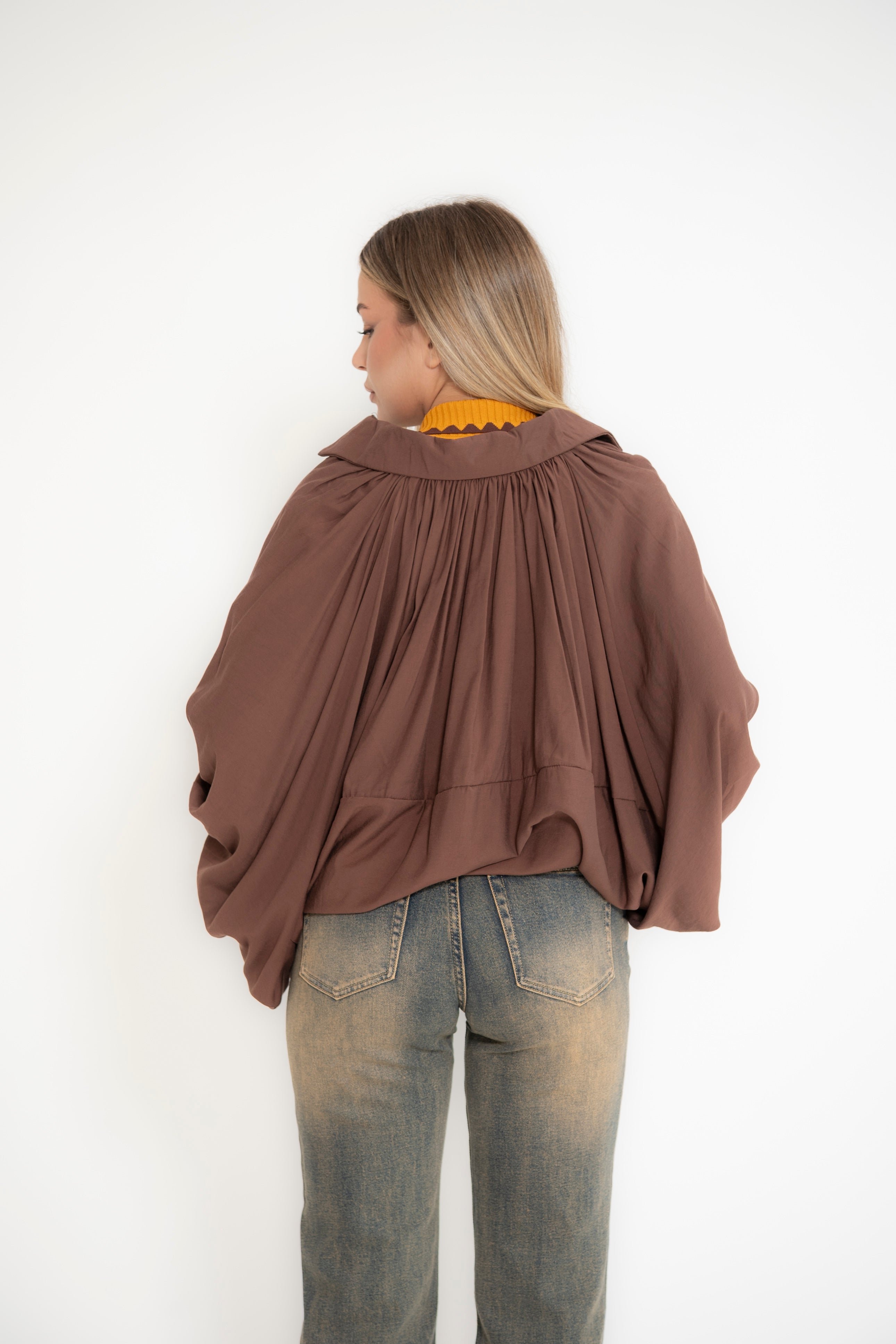 Giubbino camicia manica ampia