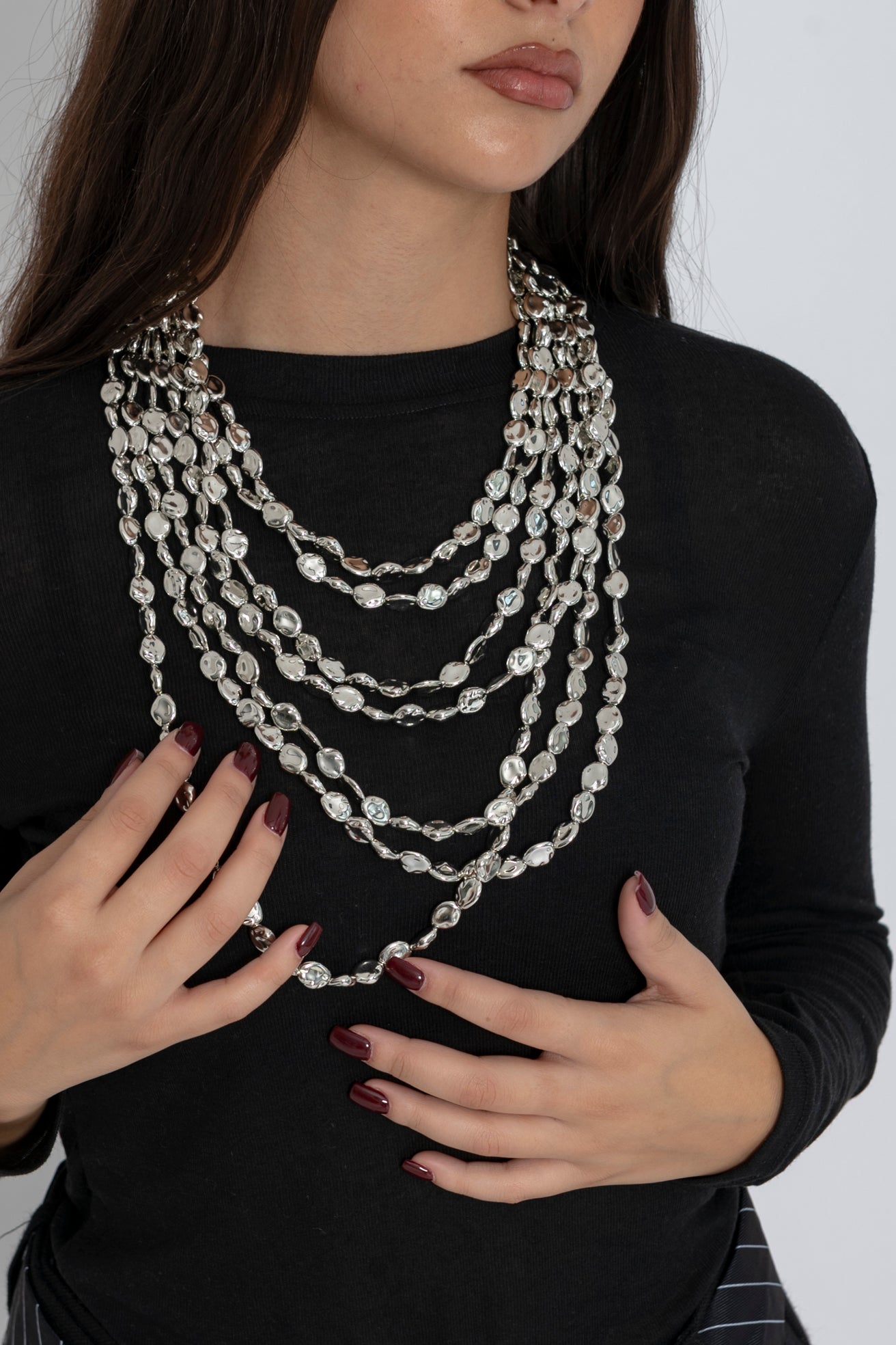 Collana pendente silver