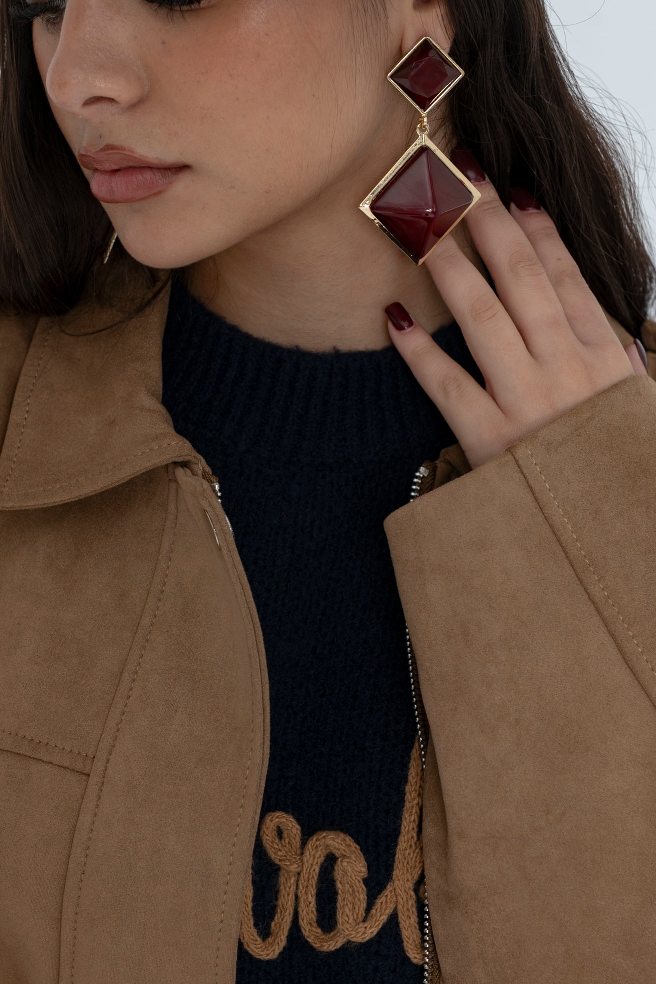 Orecchini a forma geometrica