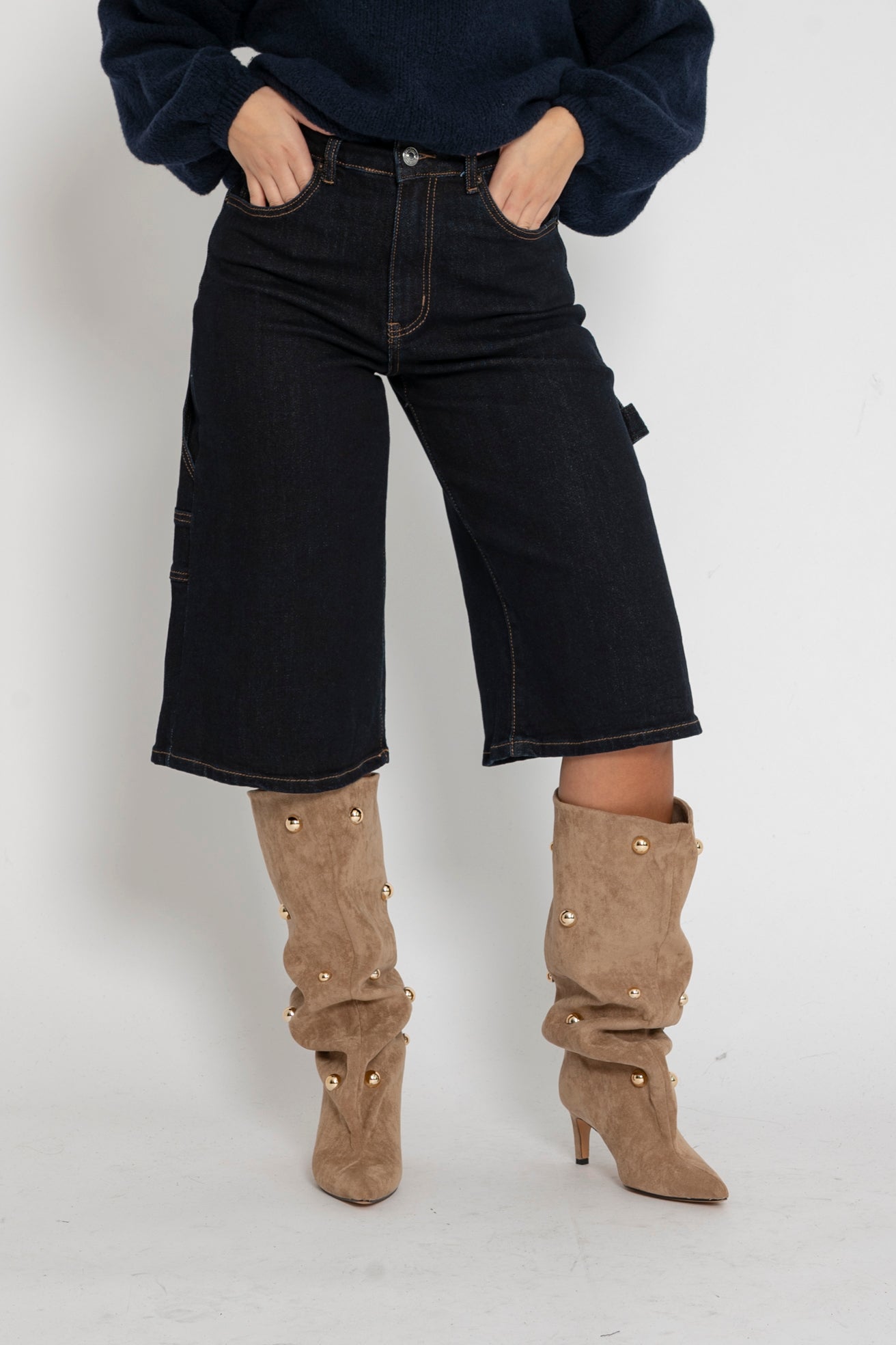 Bermuda ballon denim blue