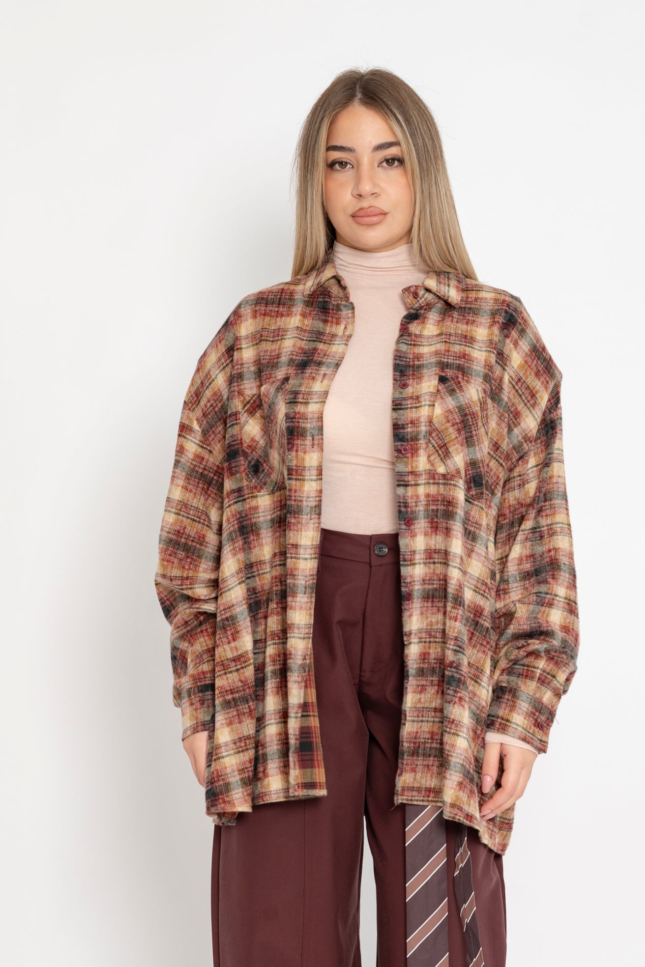 Camicia quadri sfumata