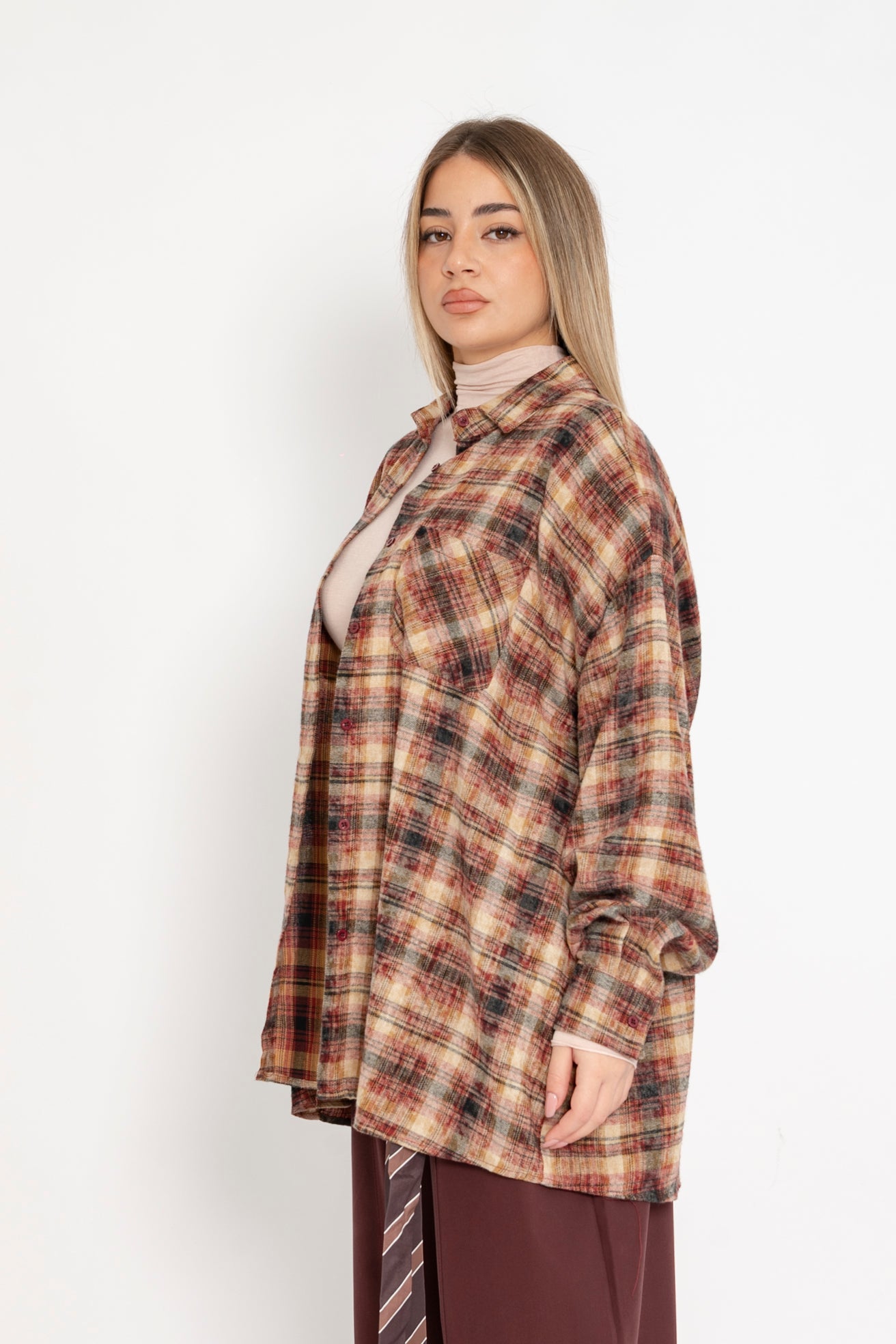 Camicia quadri sfumata