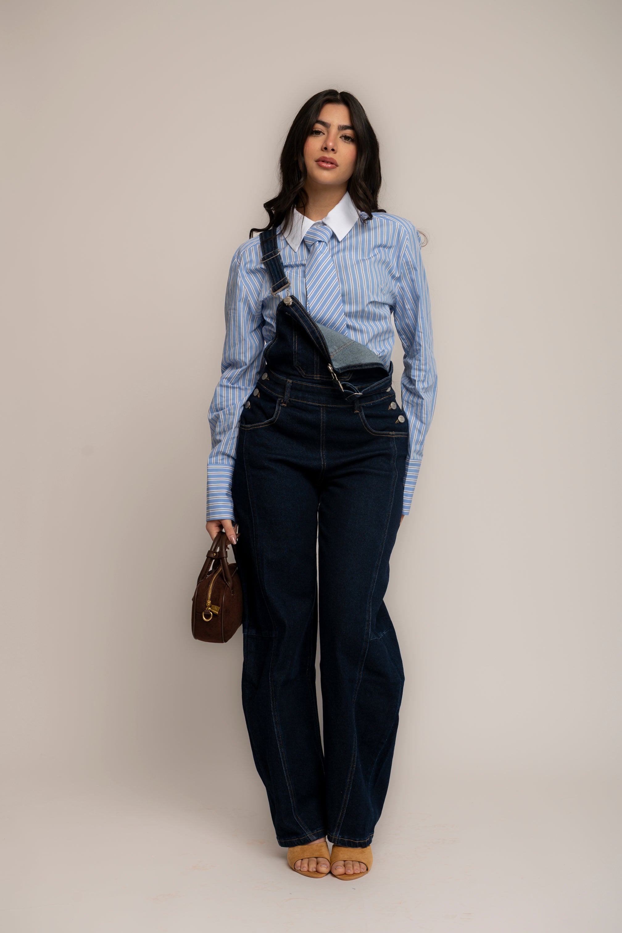Salopette in denim blue