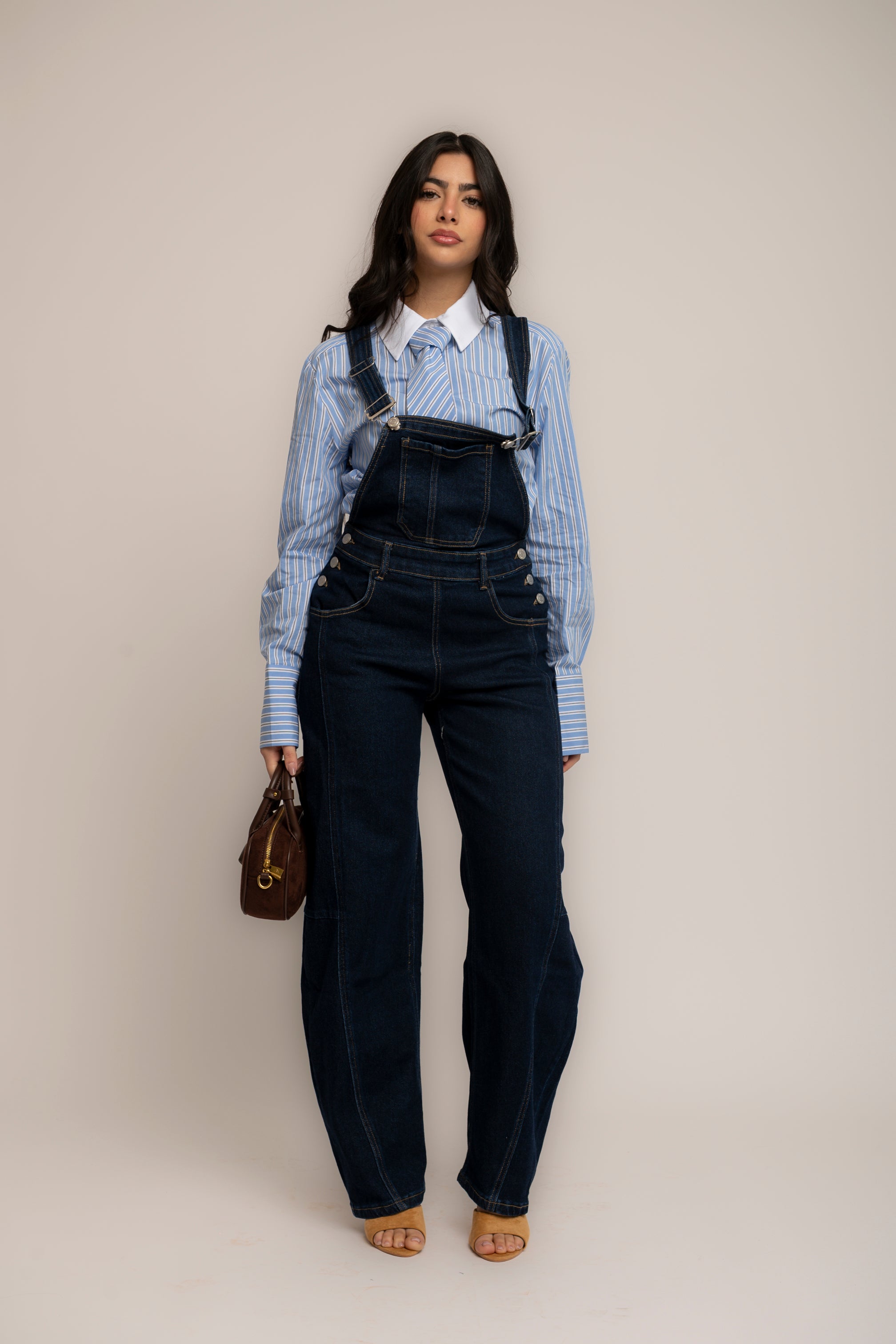 Salopette in denim blue